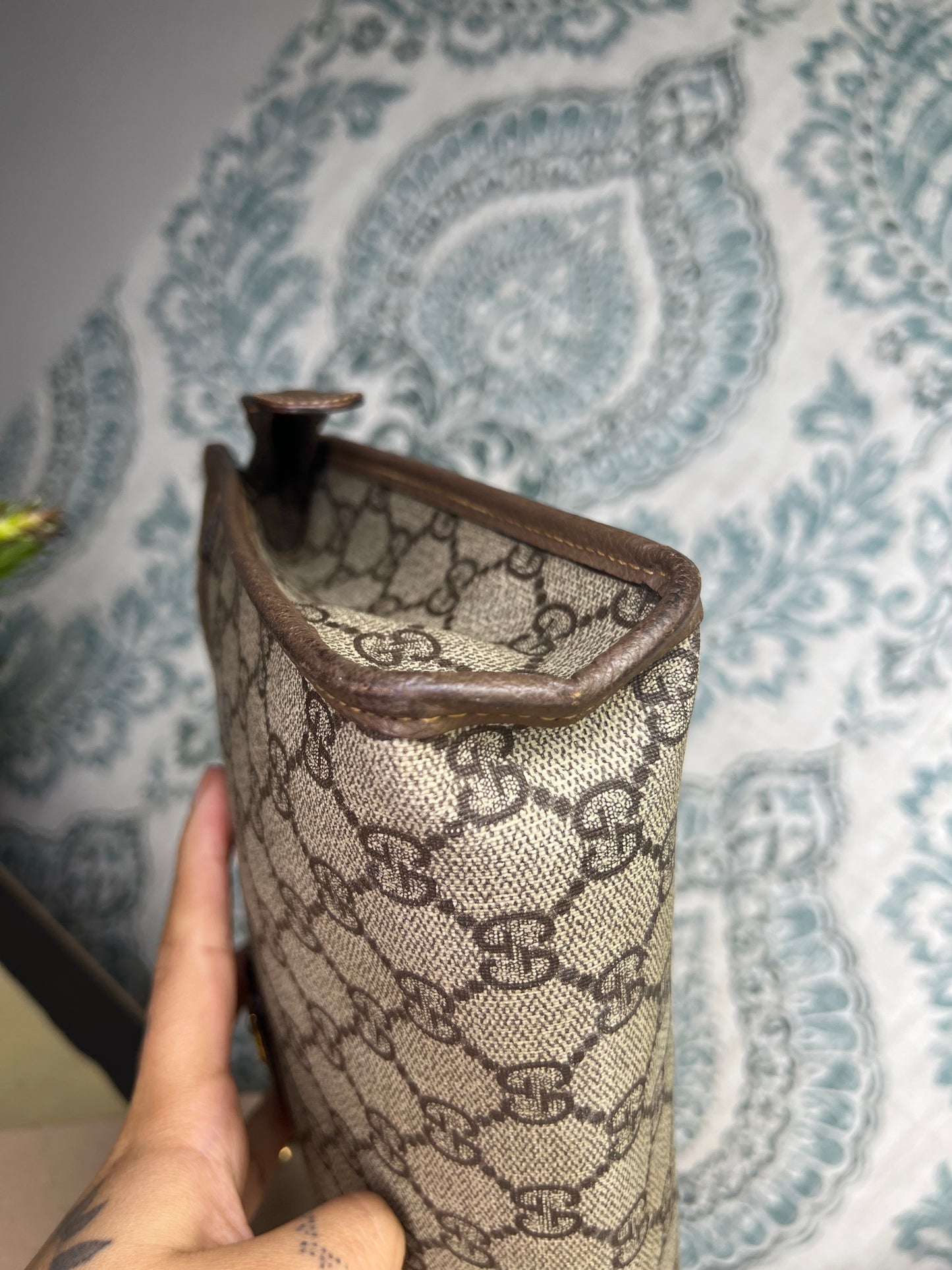 Gucci Vintage Brown Clutch