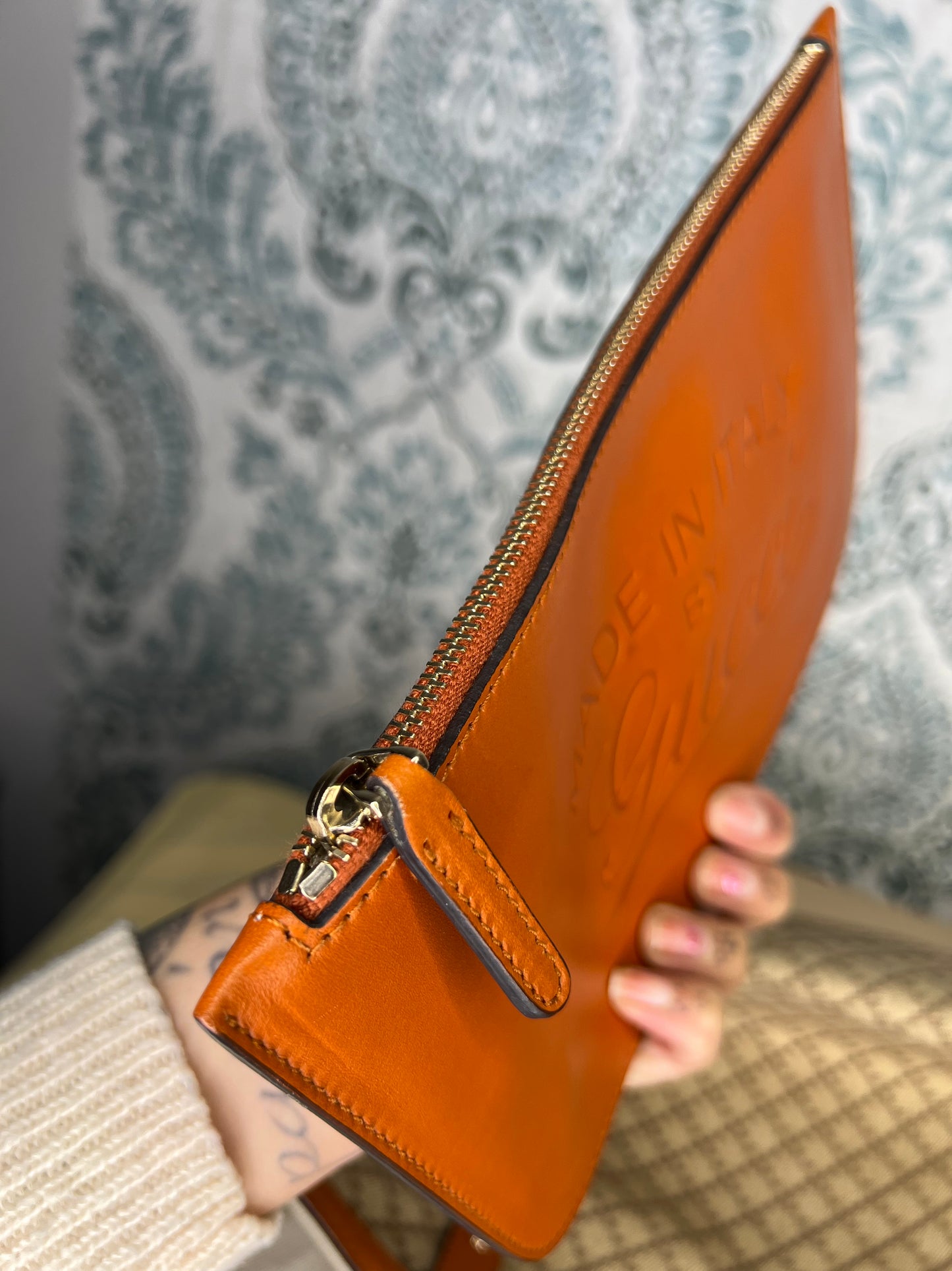 Gucci Diamante Orange Medium Tote with Pouch