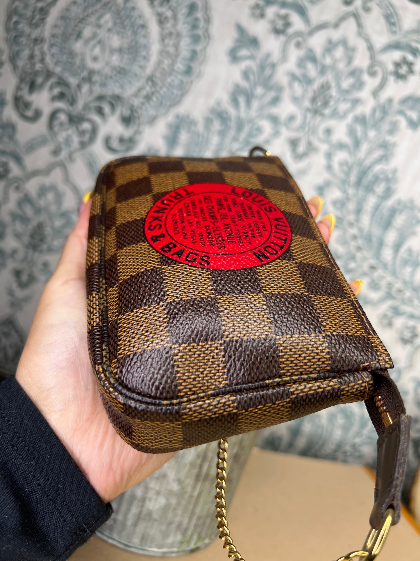 Louis Vuitton Damier Ebene Trunks & Bags Mini Pochette