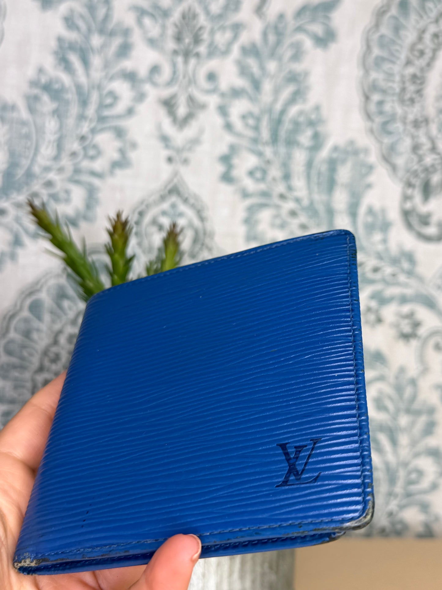 Louis Vuitton Epi Bifold Blue
