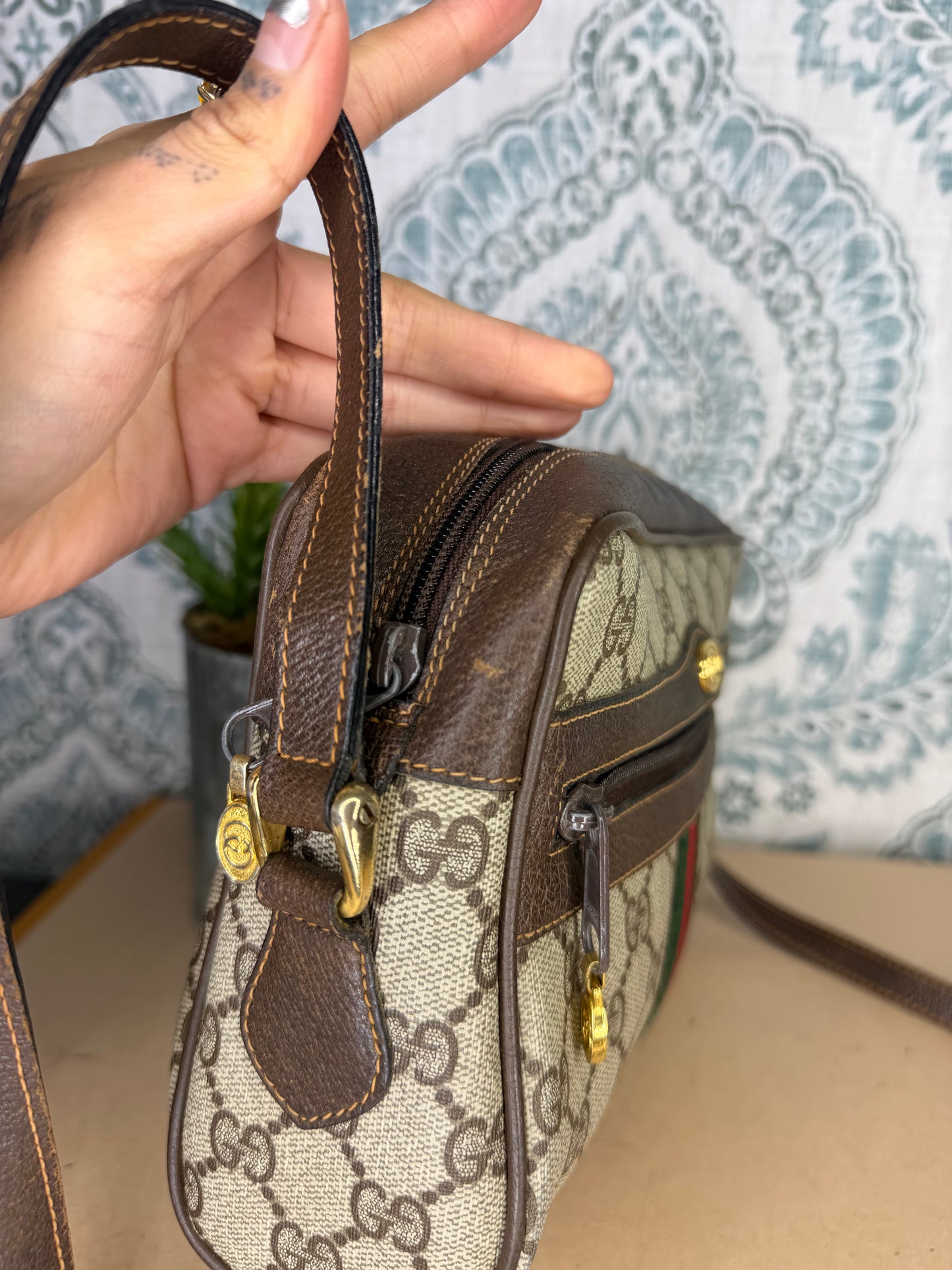 Gucci Vintage Supreme Sherry Line Purse