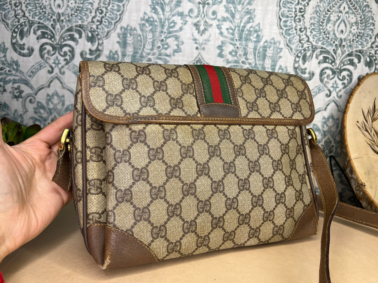 Gucci Supreme Sherry Line Vintage Purse