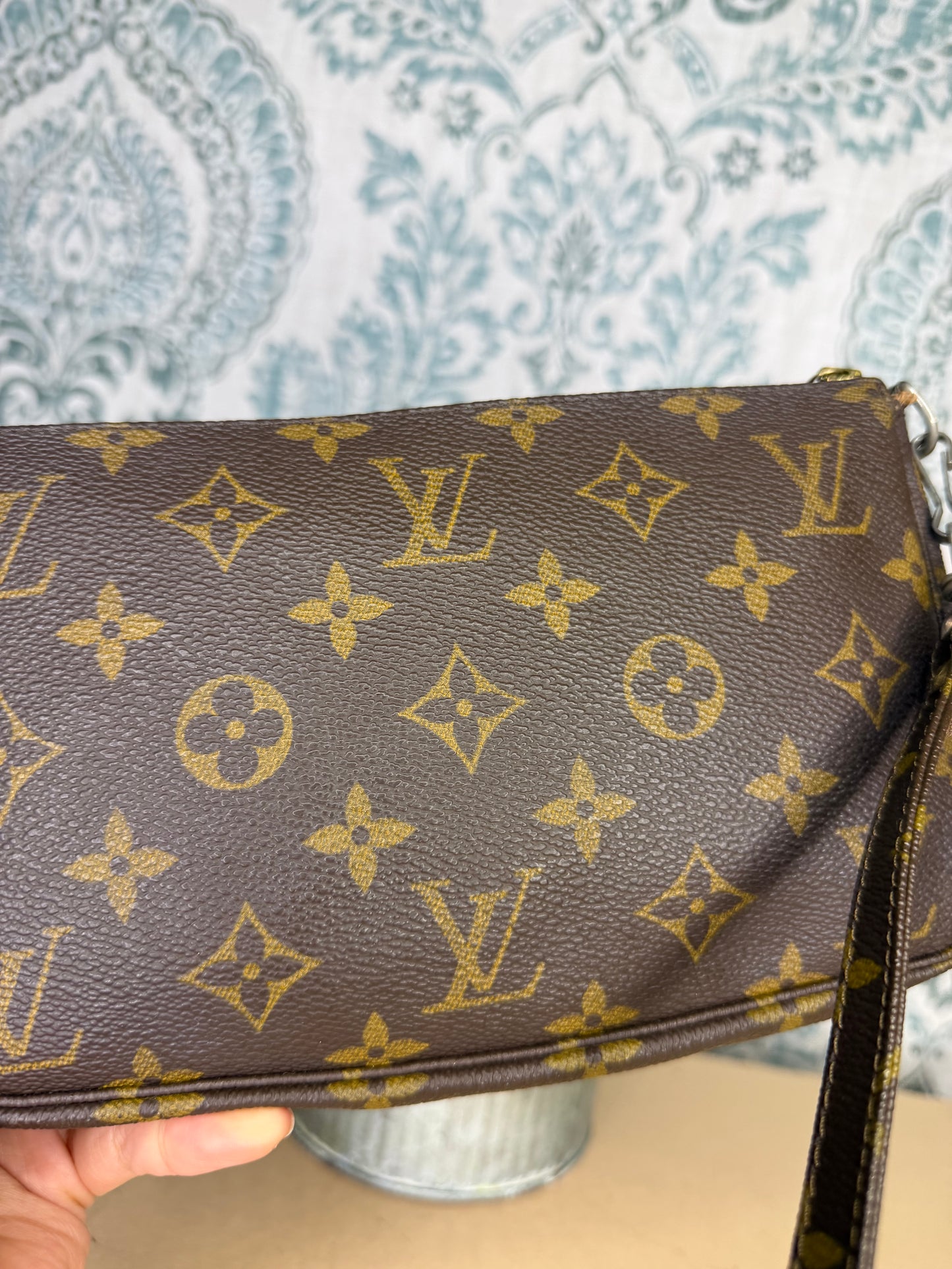 Louis Vuitton Pochette Accessories with Monogram Strap #1