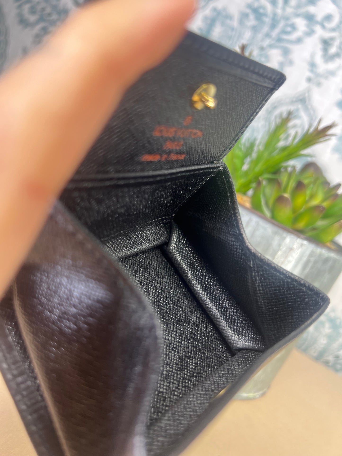 Louis Vuitton Black Epi Porte Monnaie Boite Jewelry/Coin Pouch