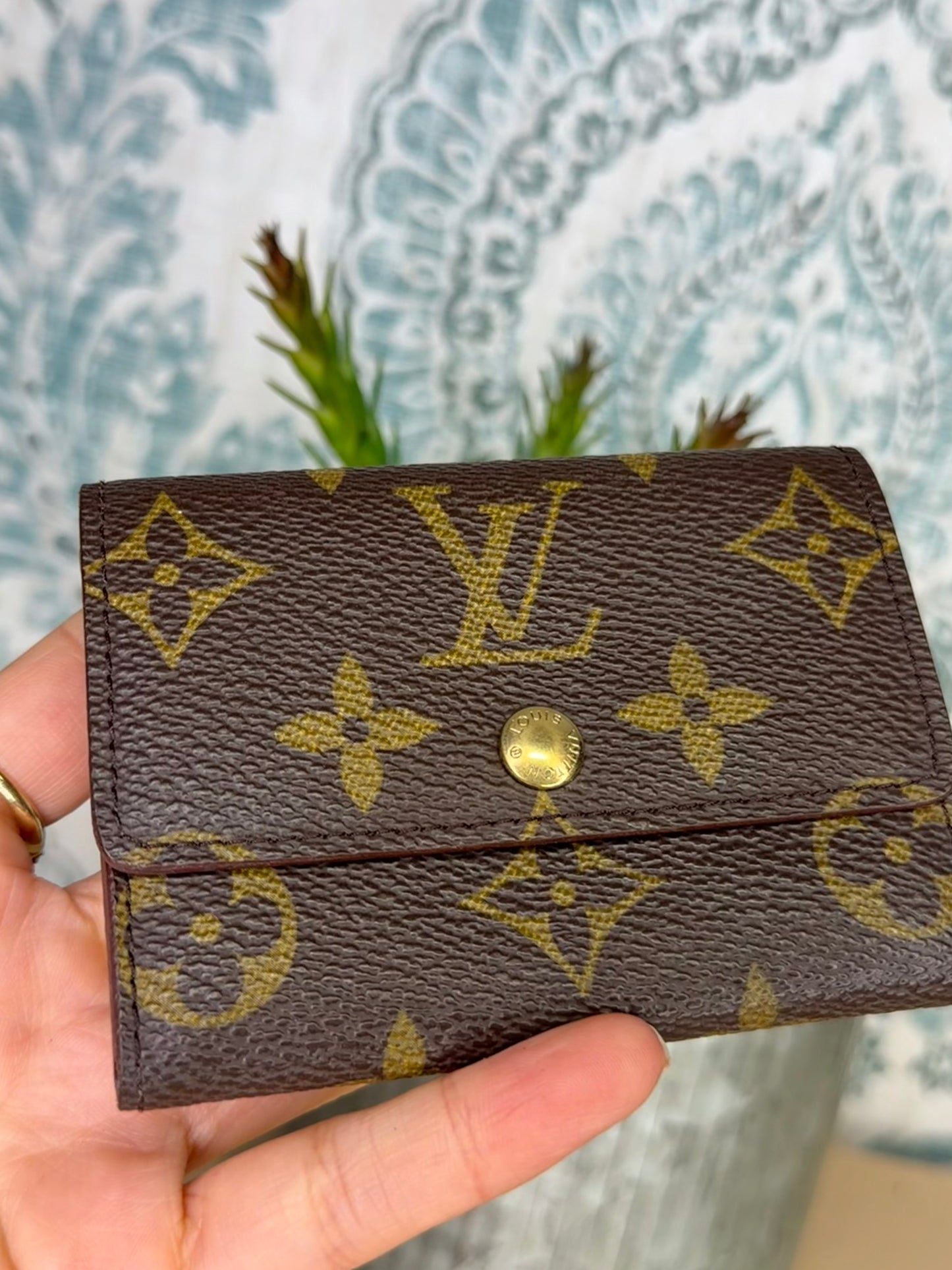 Louis Vuitton Porte Monnaie Plat Monogram Card Case #3
