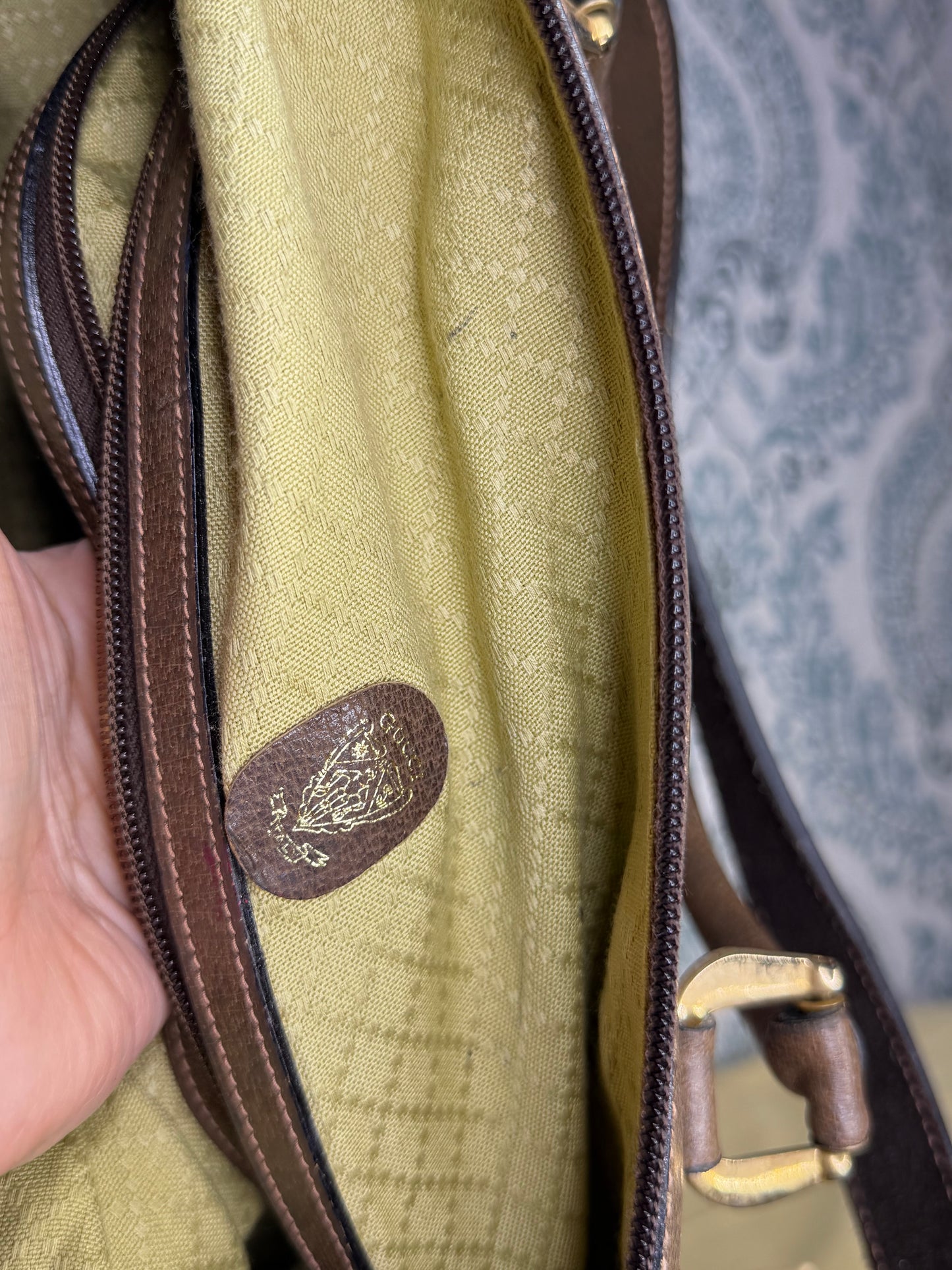 Gucci Vintage Supreme Duffle Bag with Shoulder Strap