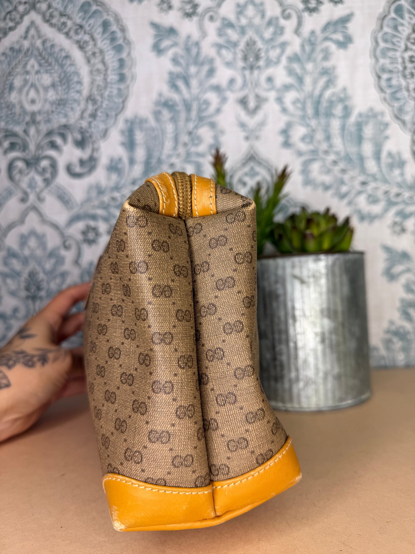 Gucci Micro GG Tan Clutch