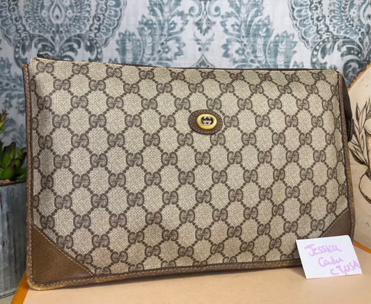 Gucci Brown Vintage Clutch