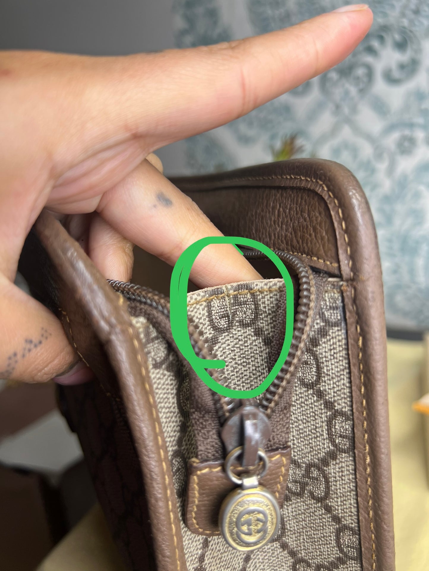 Gucci Vintage Brown Clutch