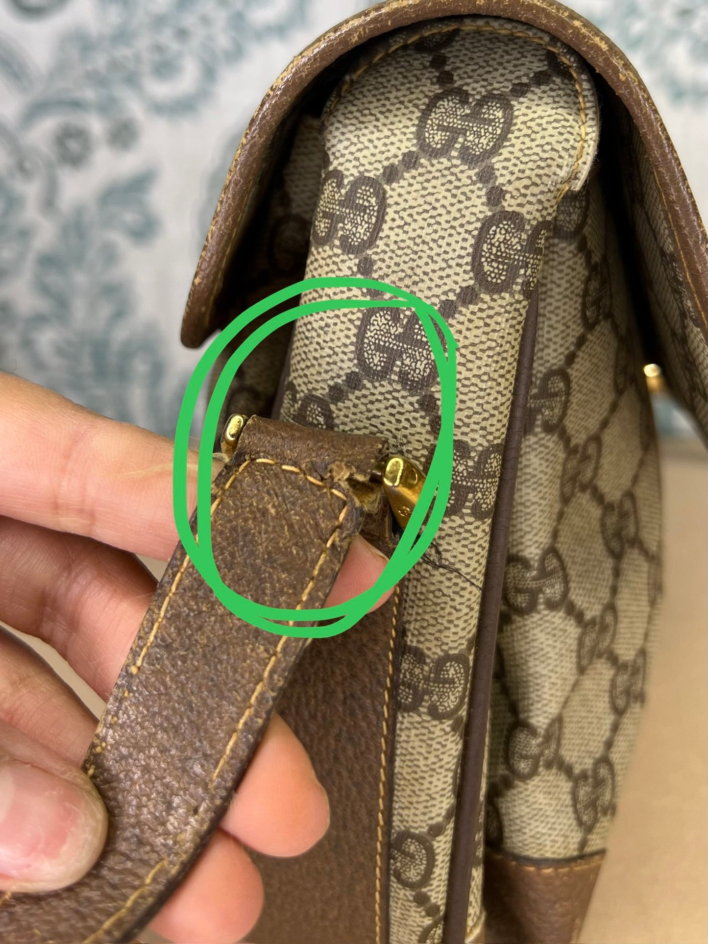 Gucci Supreme Sherry Line Vintage Purse