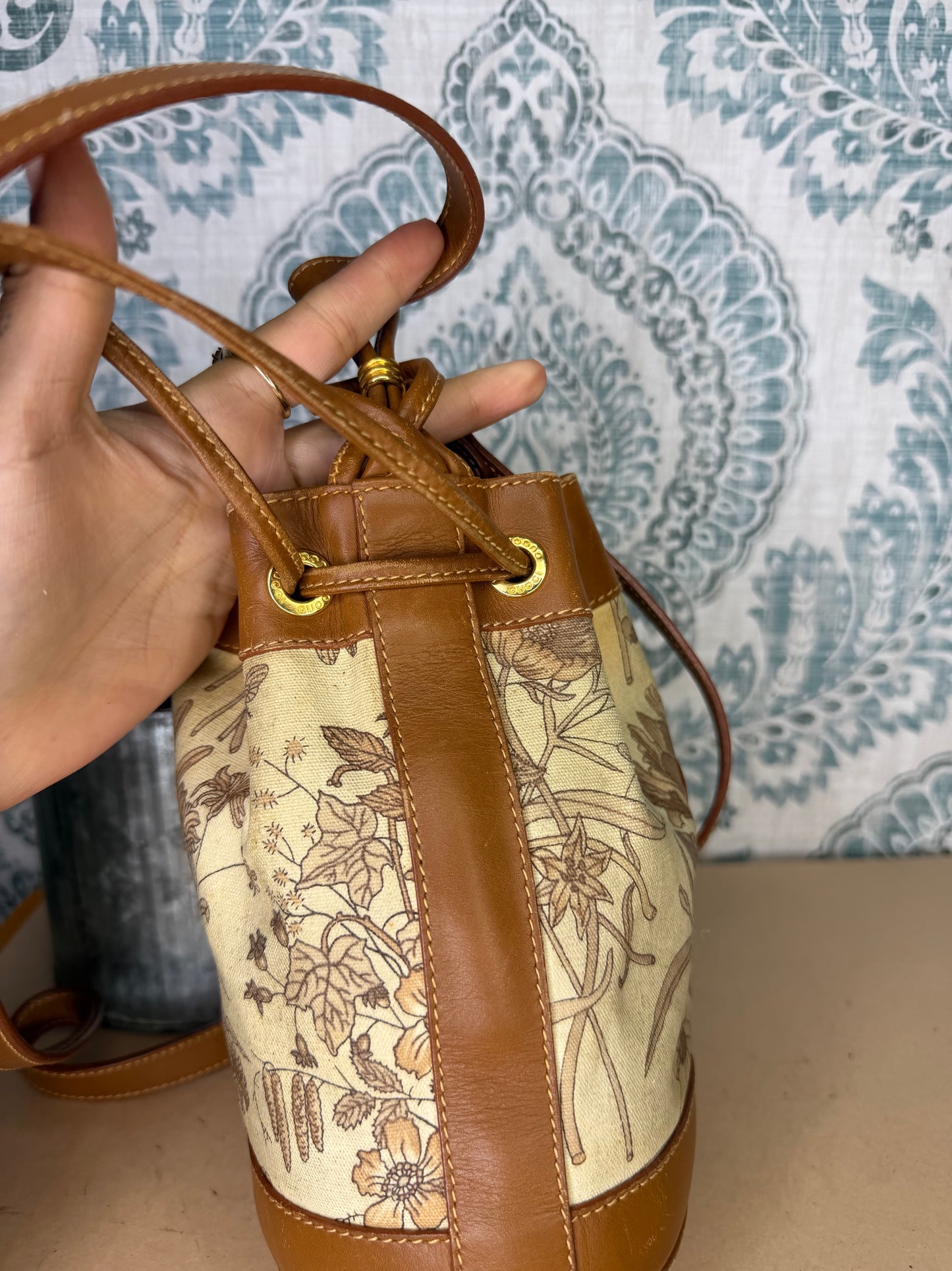 Gucci Floral Bucket Bag