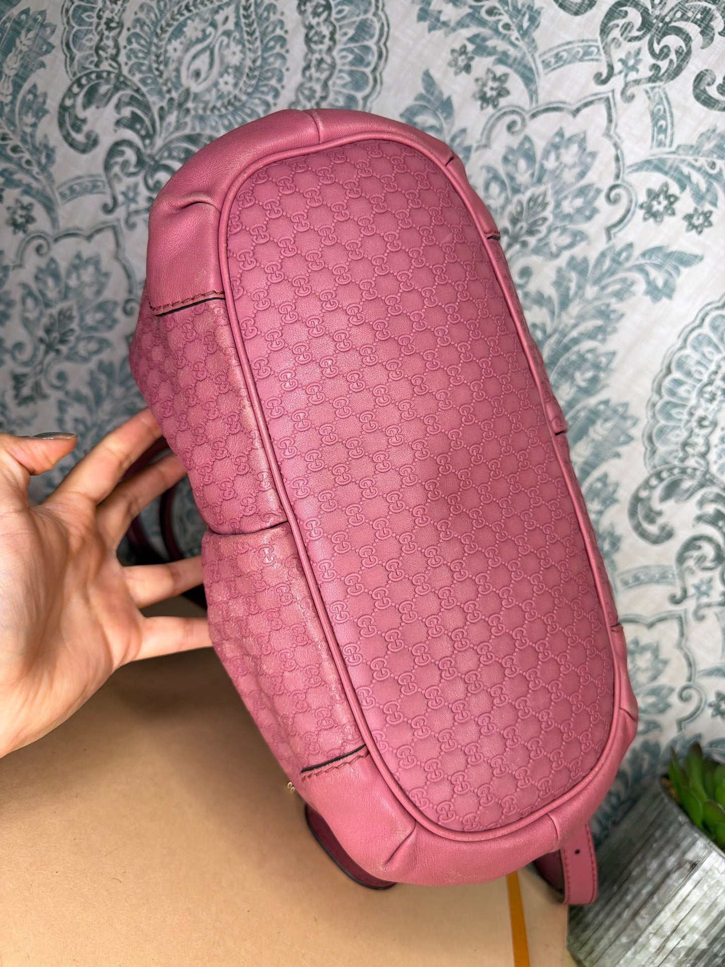 Gucci Pink Micro Guccissima Medium Sukey