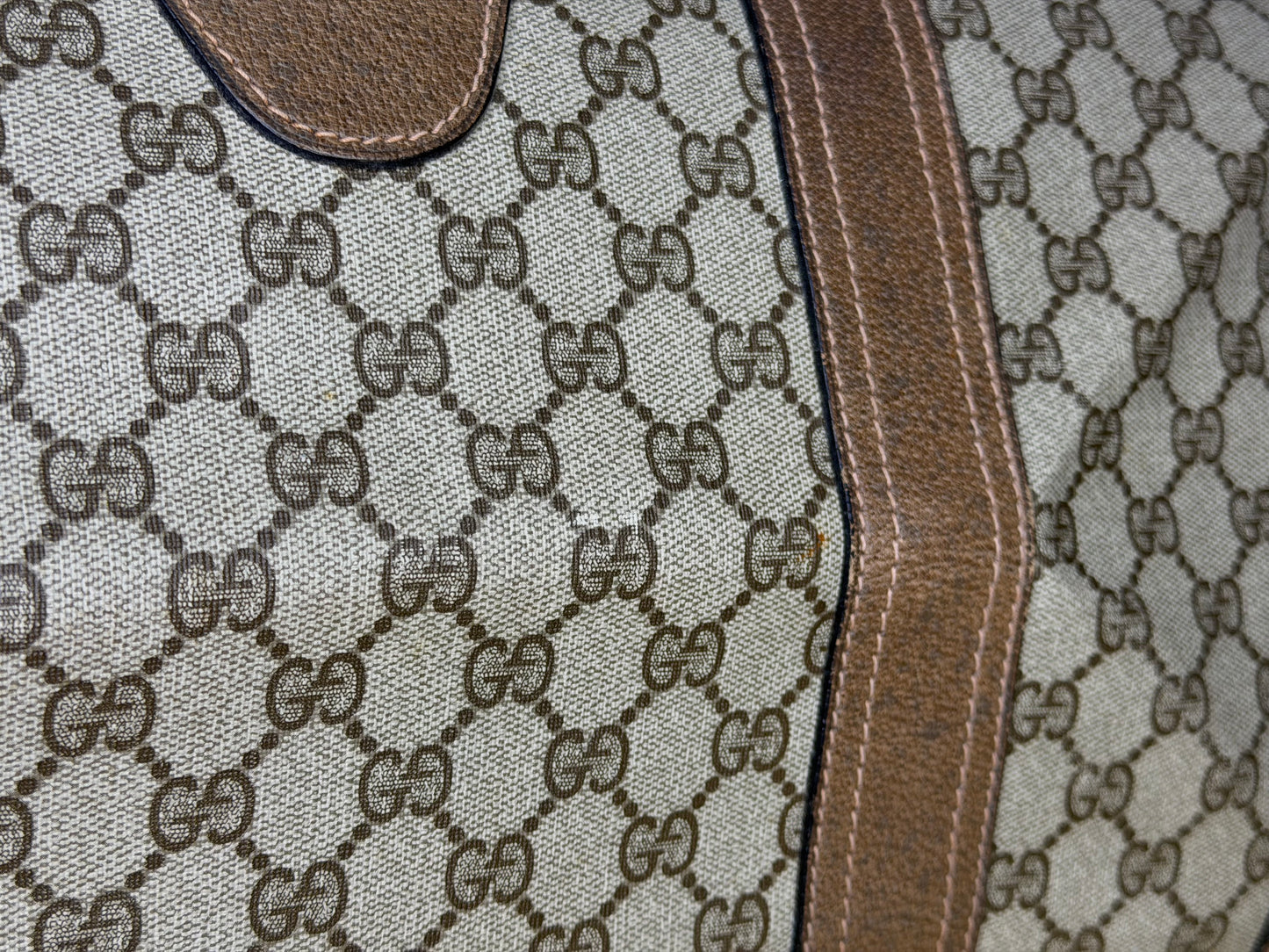 Gucci Vintage Supreme Duffle Bag with Shoulder Strap