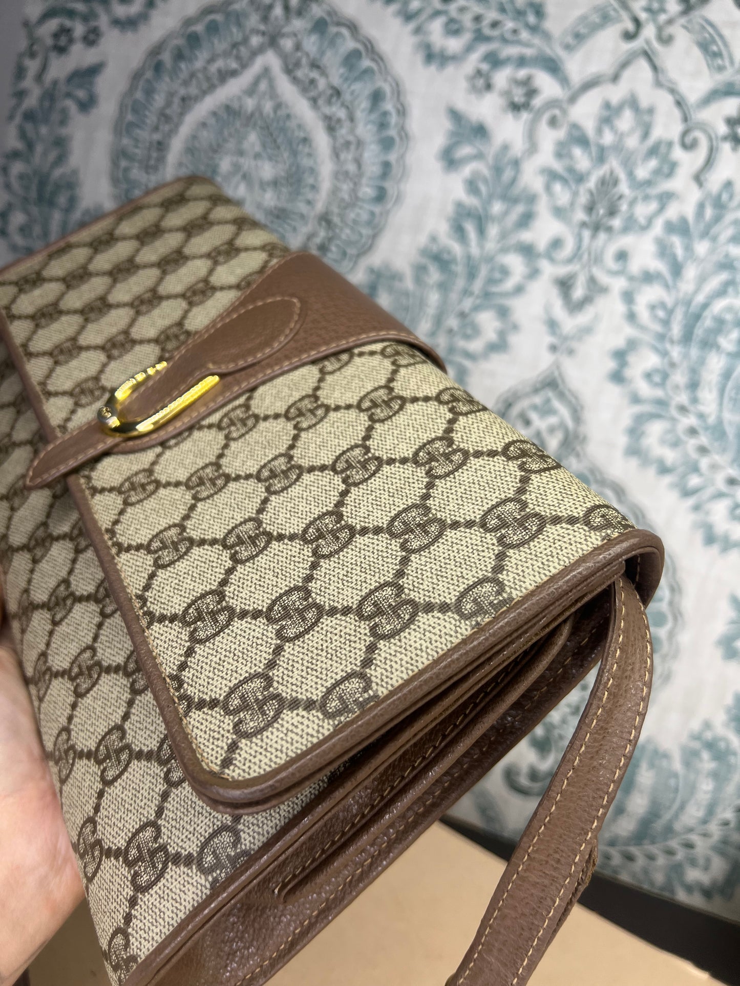 Gucci Supreme Vintage 2way Purse/Clutch