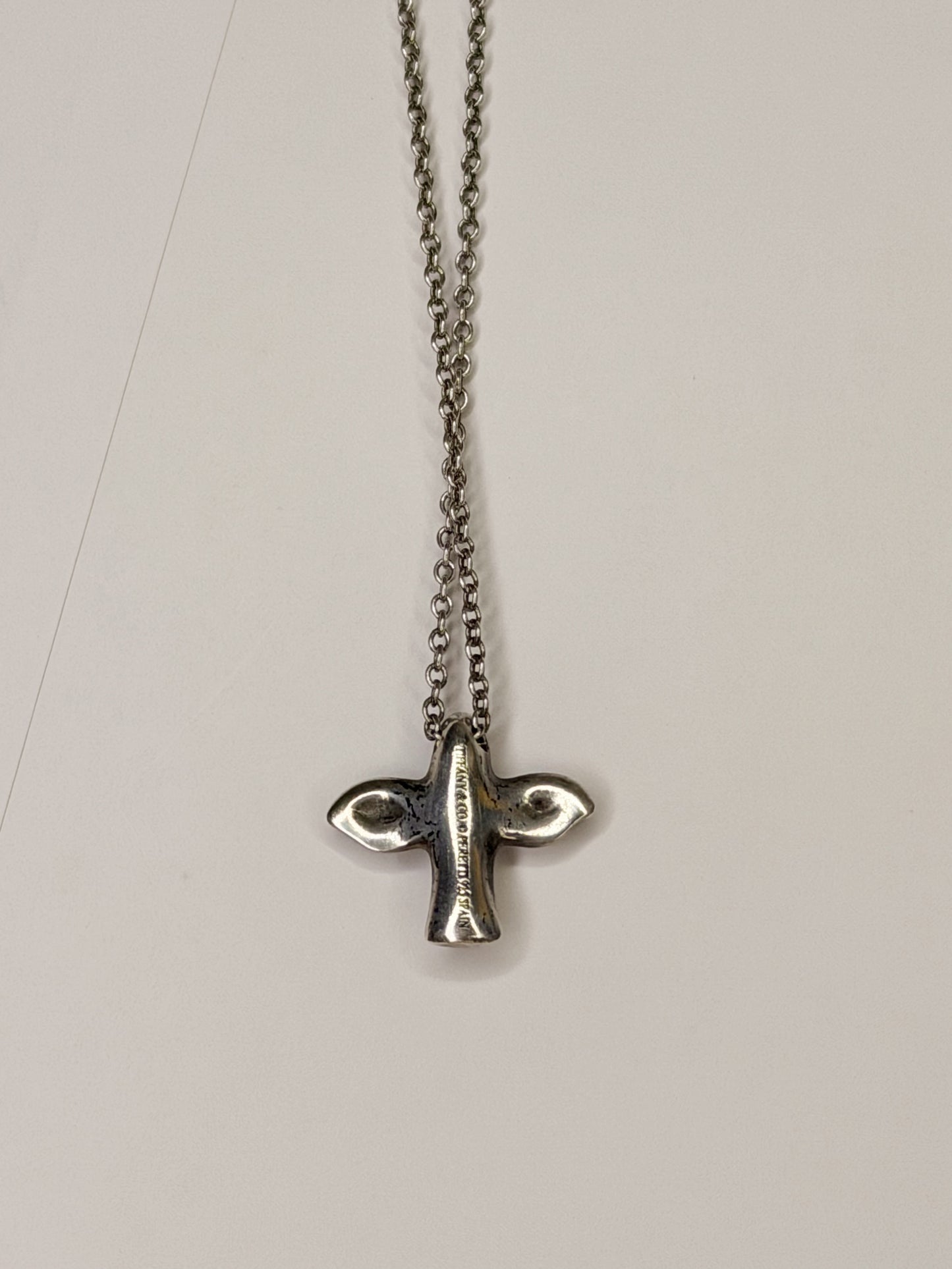 Tiffany & Co. Elsa Perretti Silver Dove Necklace