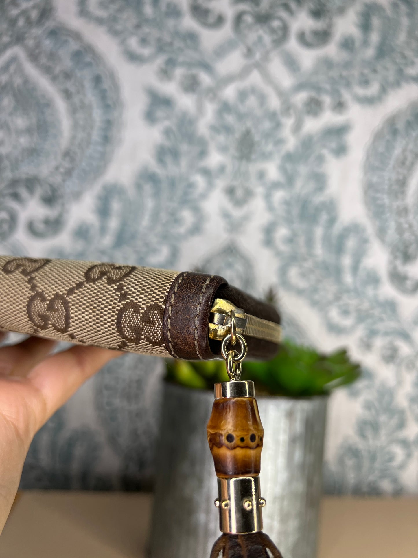 Gucci Bamboo Canvas Wallet