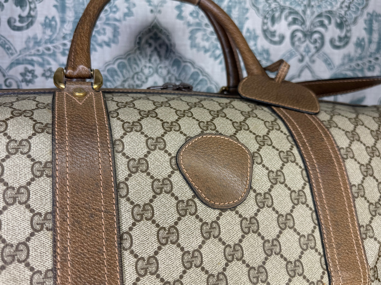 Gucci Vintage Supreme Duffle Bag with Shoulder Strap