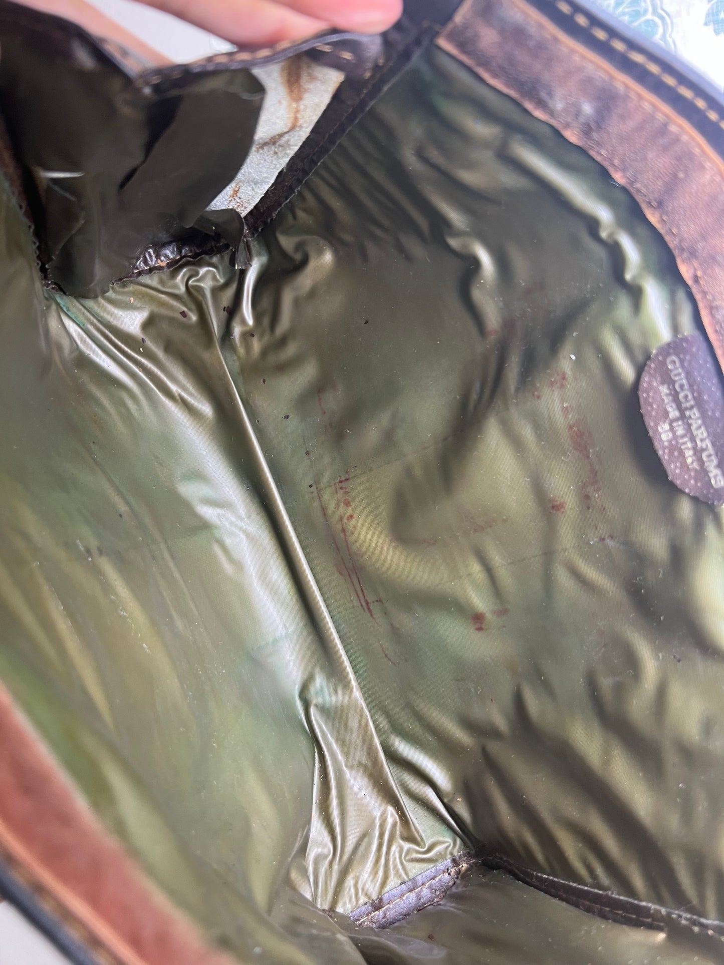 Gucci Parfum Supreme Brown Sherry Line Clutch