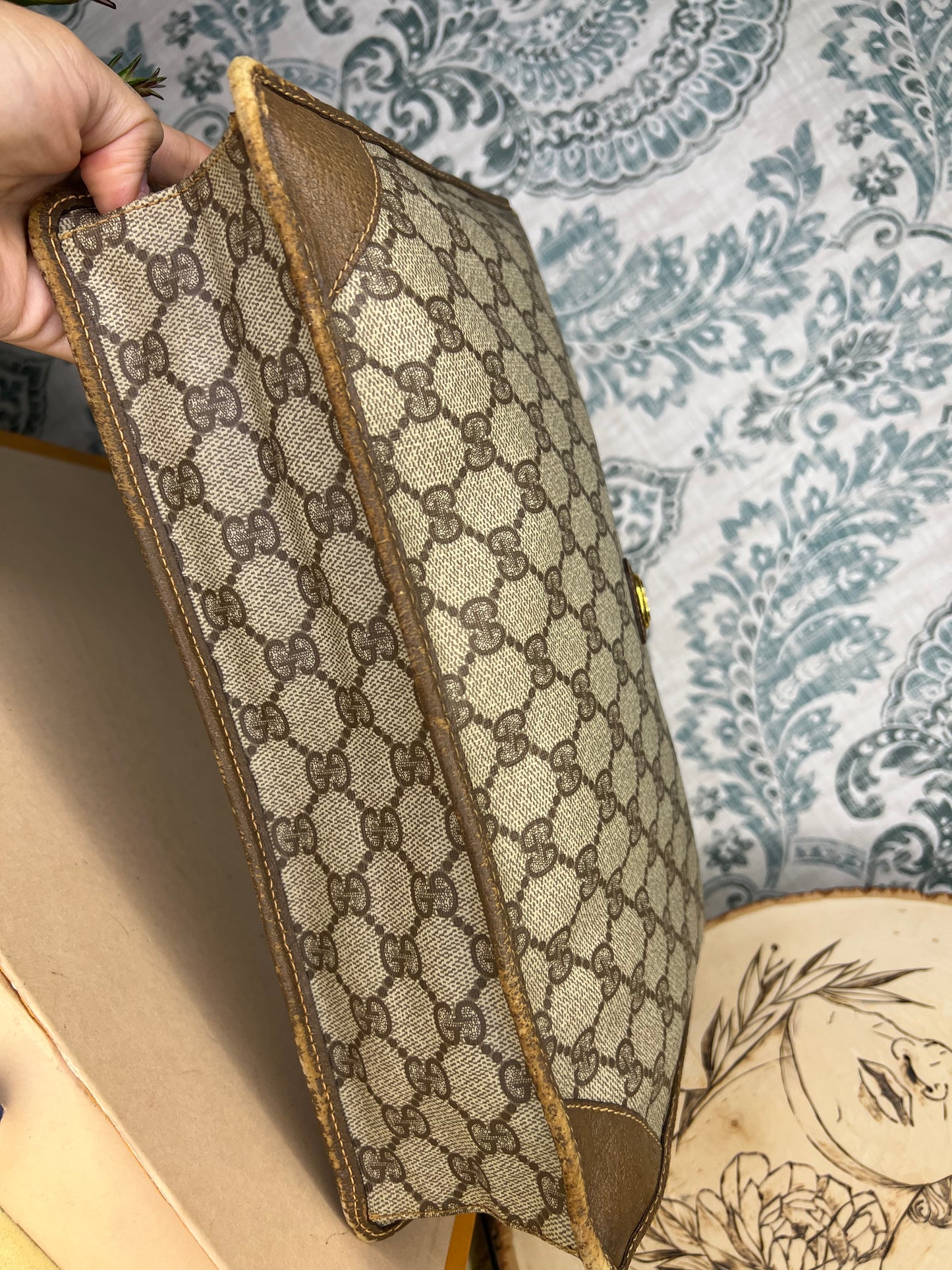 Gucci Brown Vintage Clutch