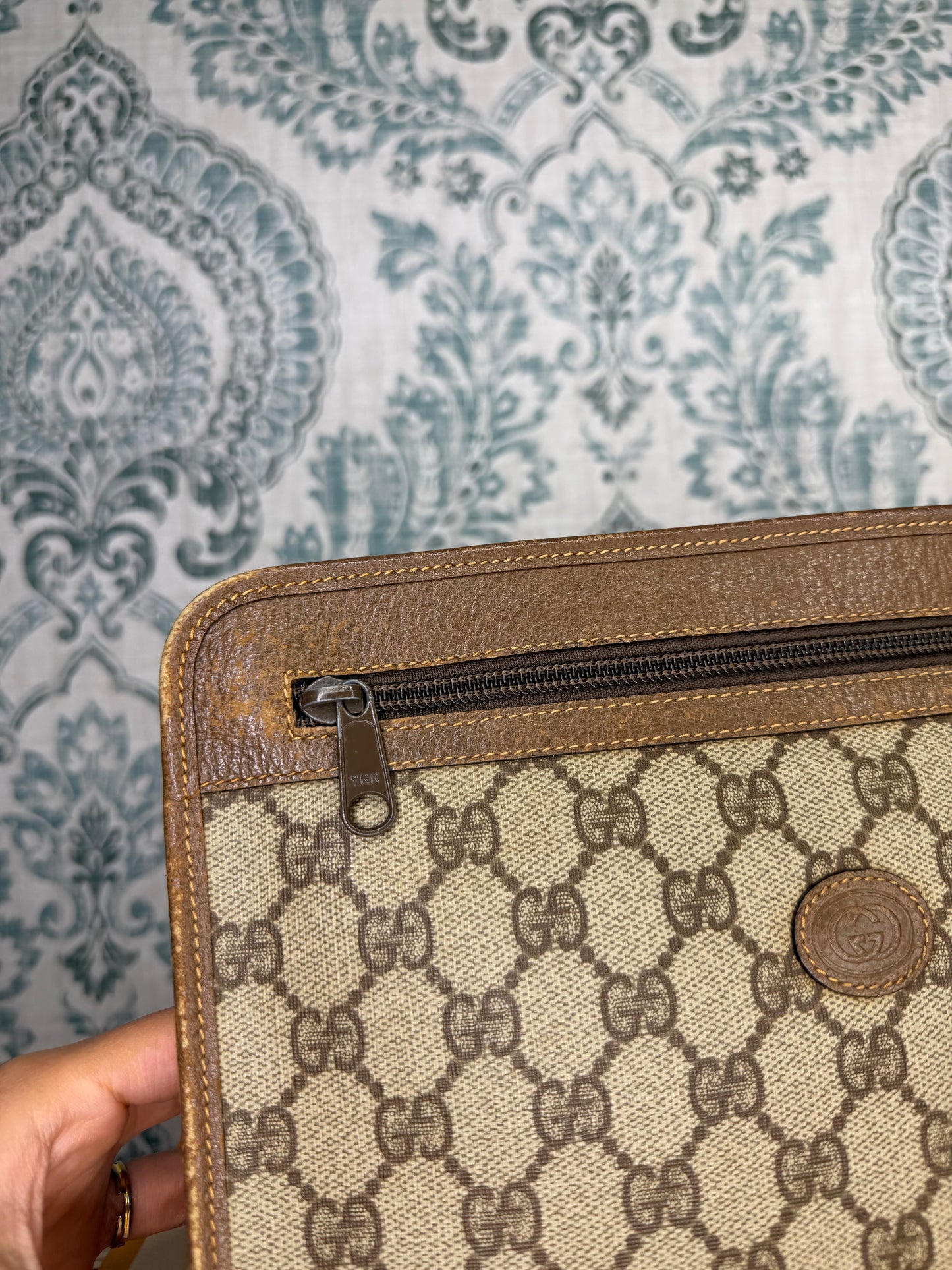 Gucci Supreme Brown Clutch