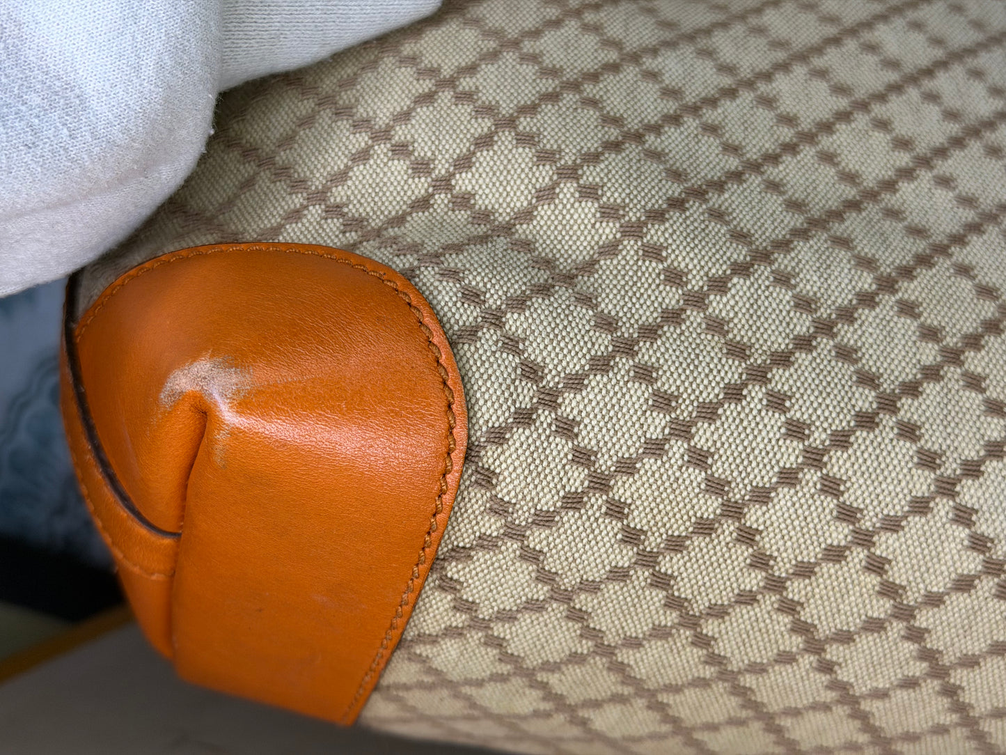 Gucci Diamante Orange Small Tote with Pouch