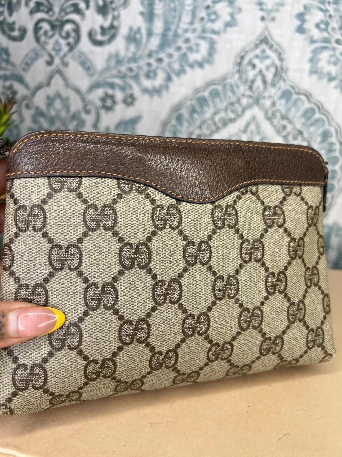 Gucci Brown Vintage Small Pouch