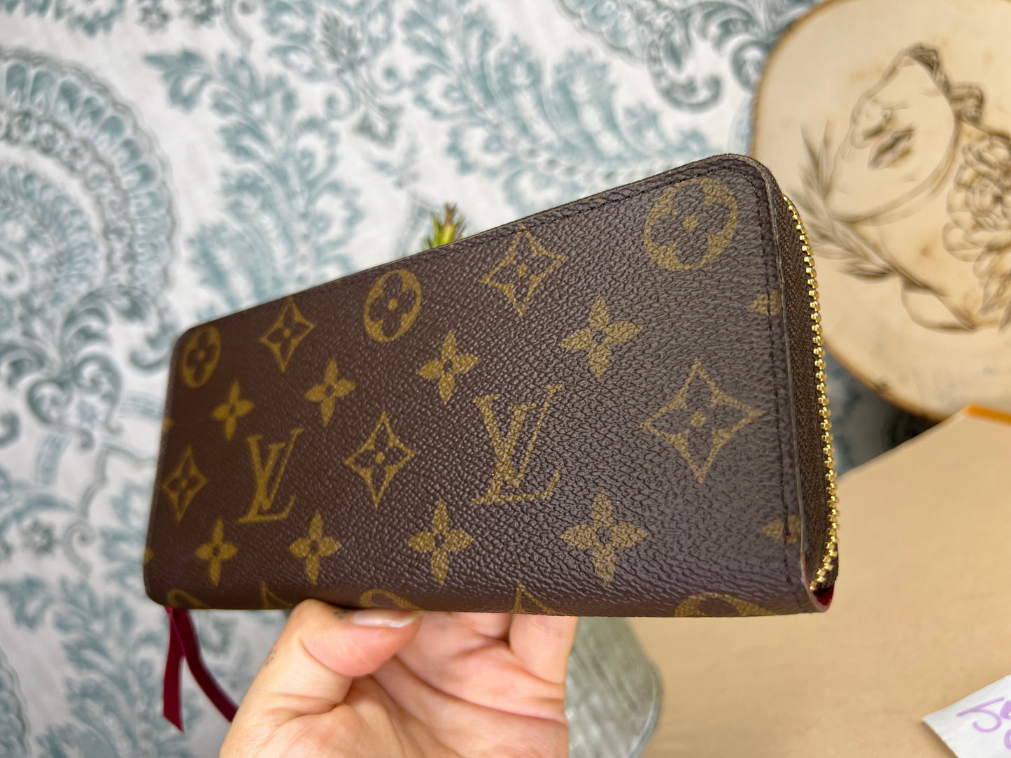 Louis Vuitton Fuschia Clemence Wallet