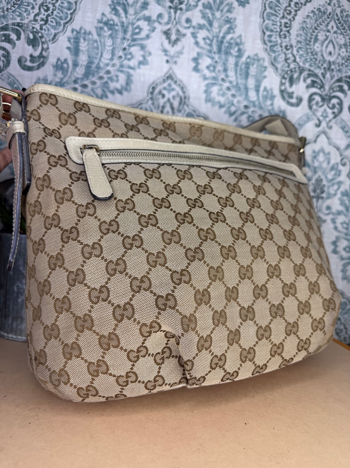 Gucci Canvas GG Beige Crossbody