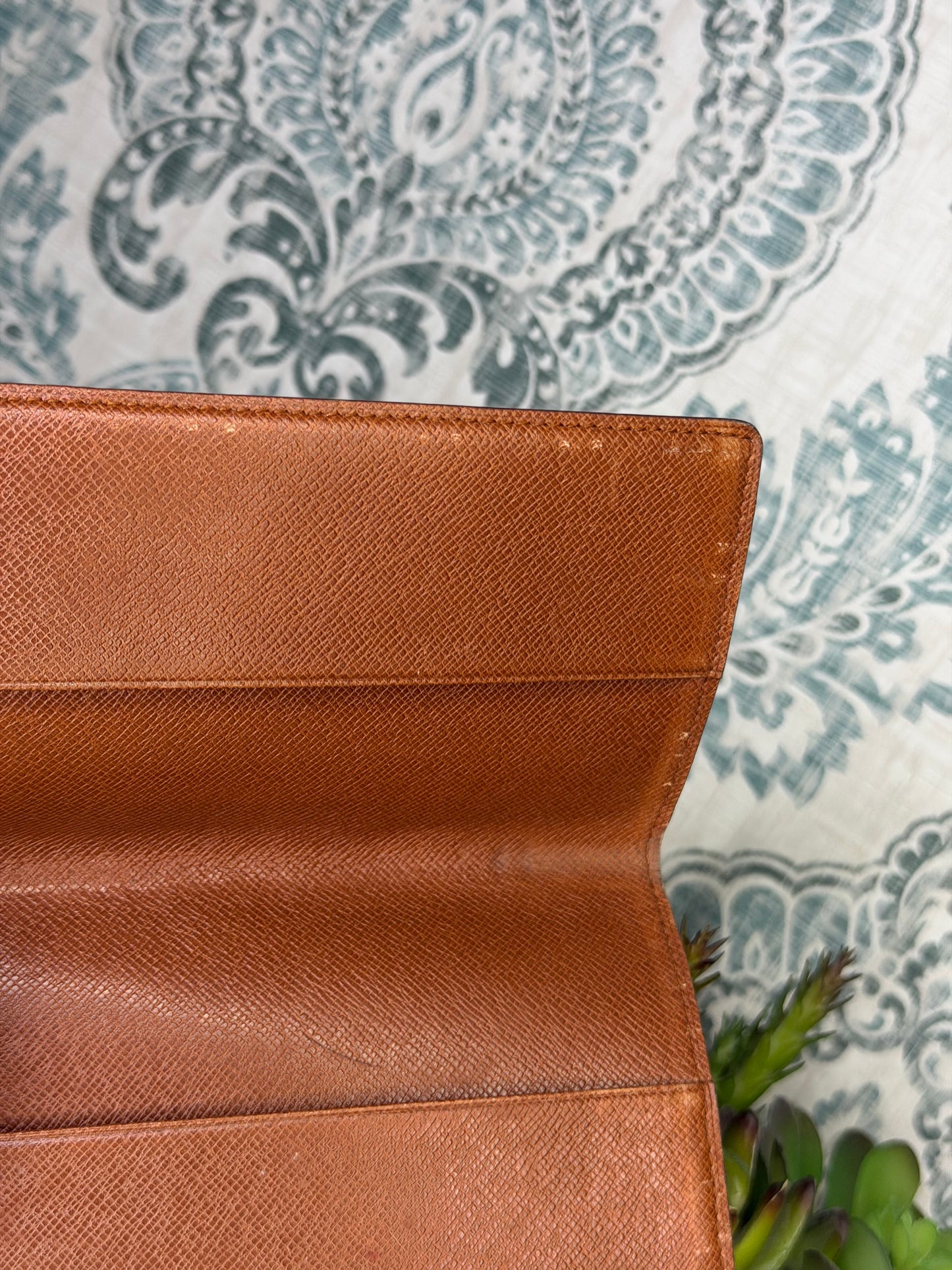 Louis Vuitton Monogram Checkbook Wallet/Cover