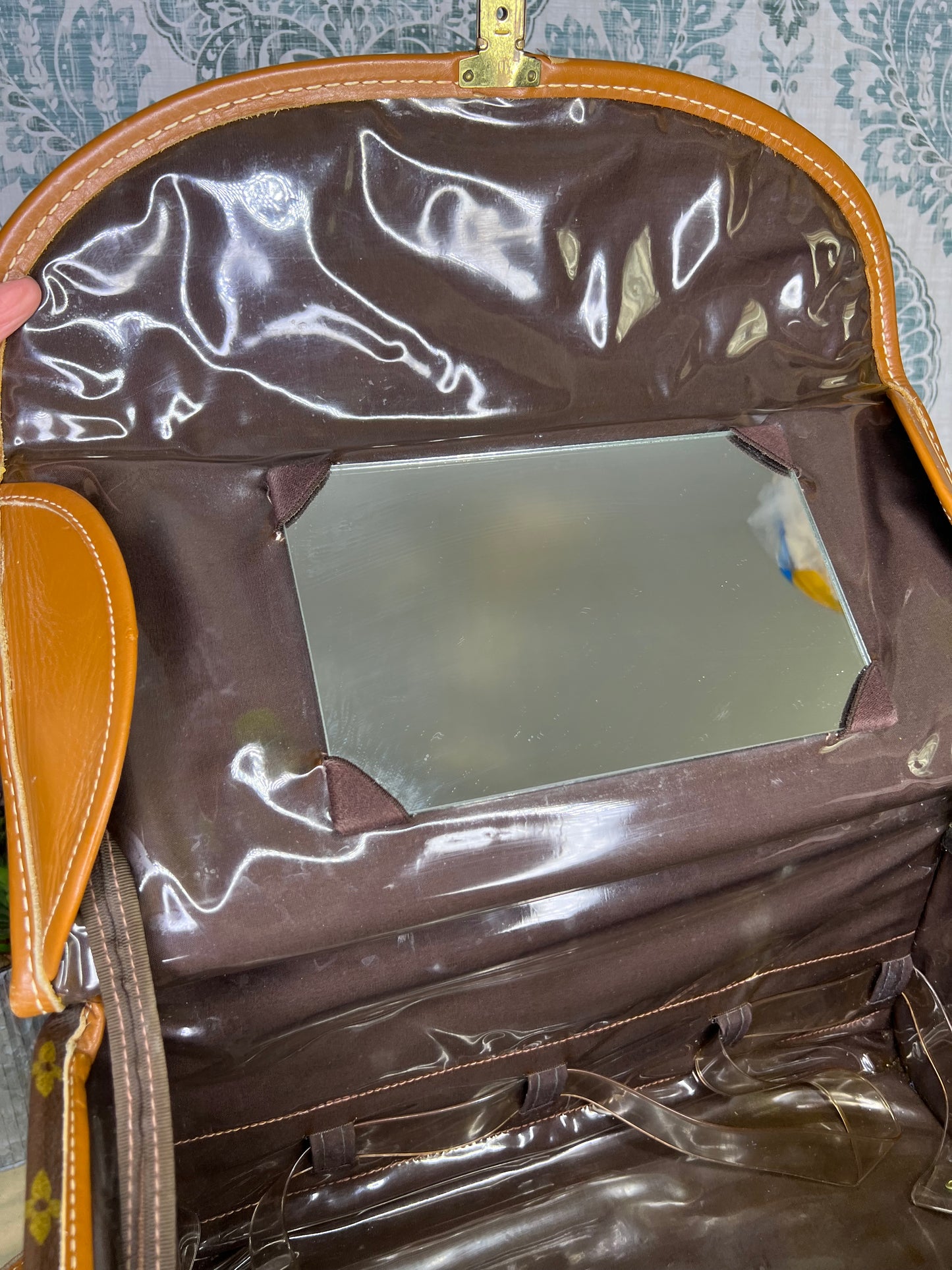 Louis Vuitton French Company Vintage Train Case / Cosmetic Case