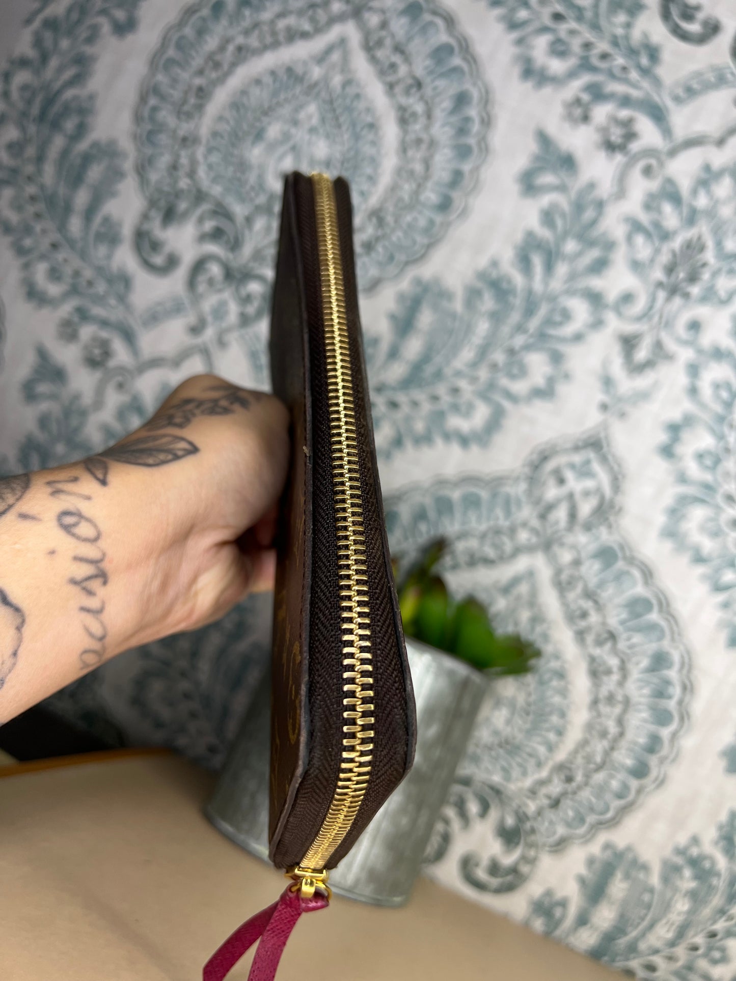 Louis Vuitton Clemence Fuschia Wallet