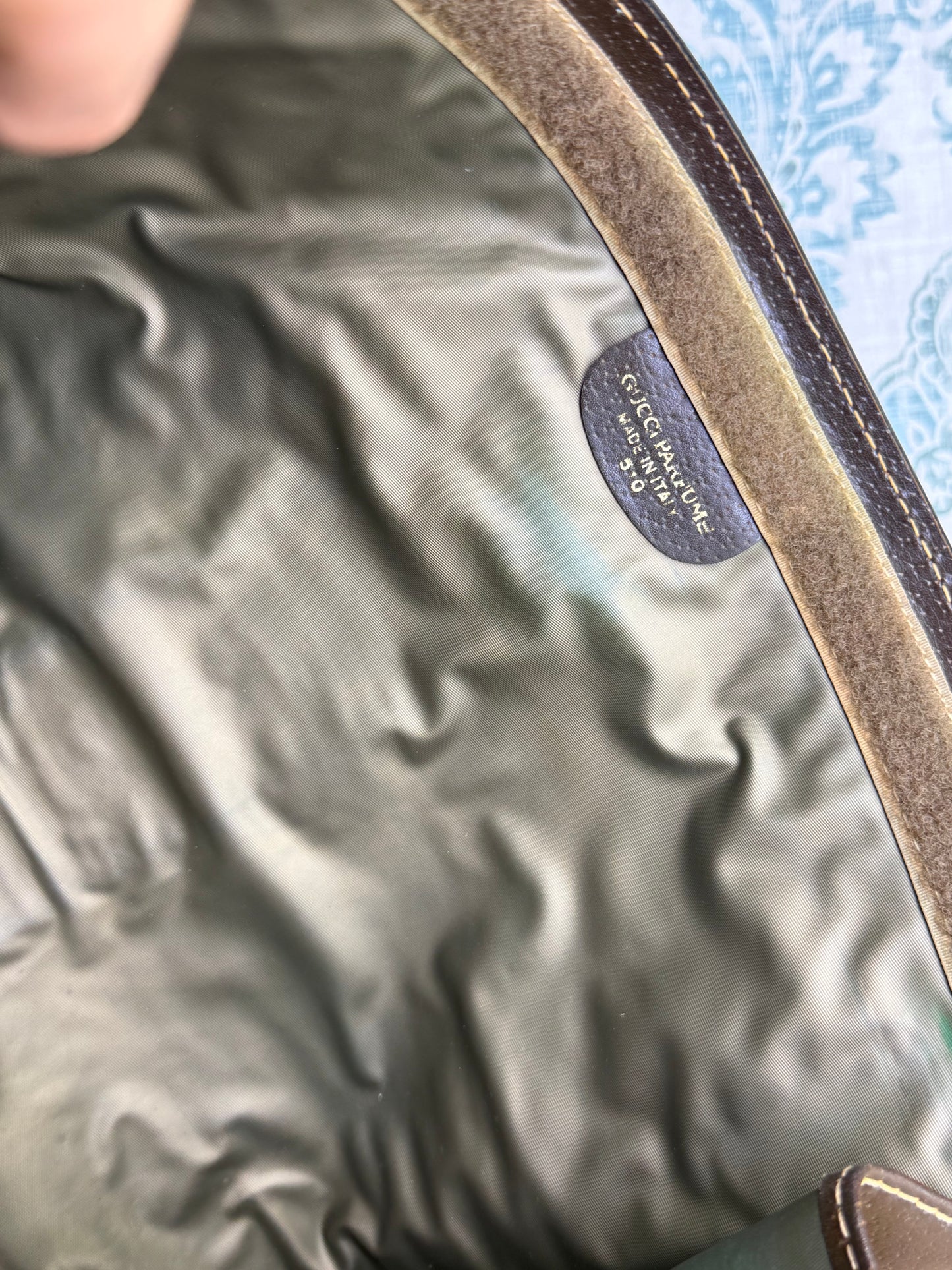Gucci Supreme Brown Sherry Line Clutch (GG Parfums)