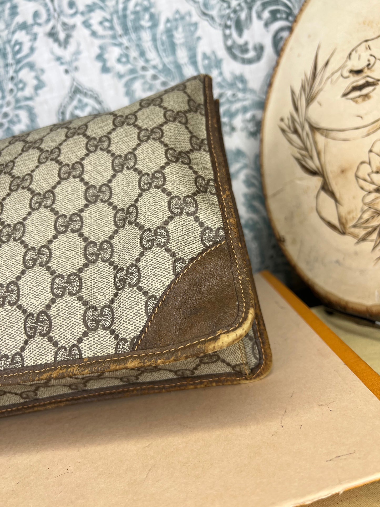 Gucci Brown Vintage Clutch