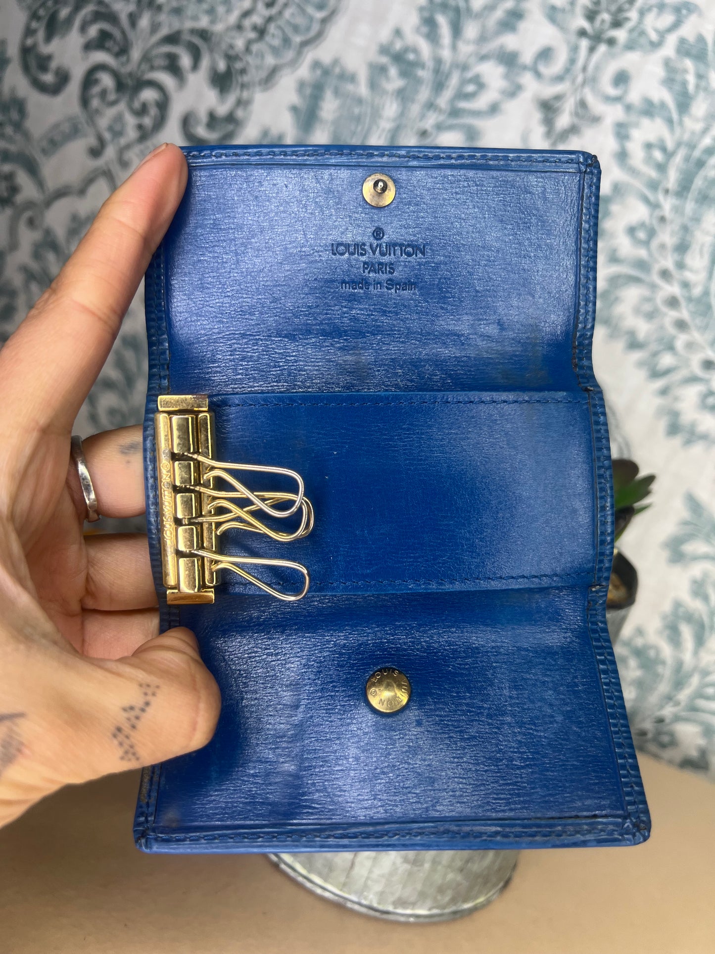 Louis Vuitton Epi Blue Key Holder #1