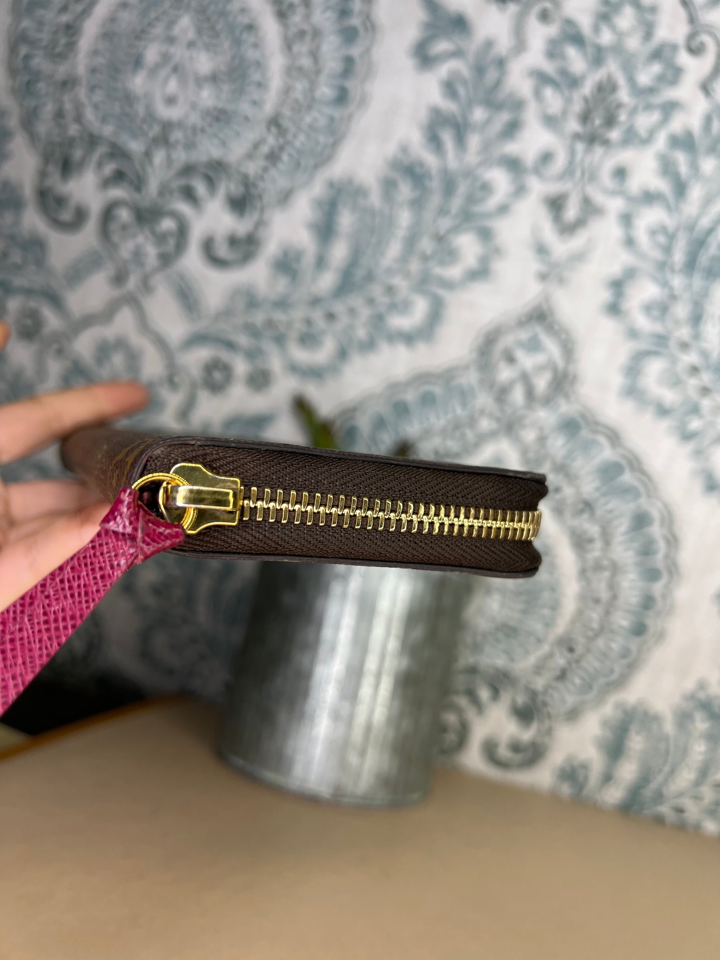 Louis Vuitton Clemence Fuschia Wallet