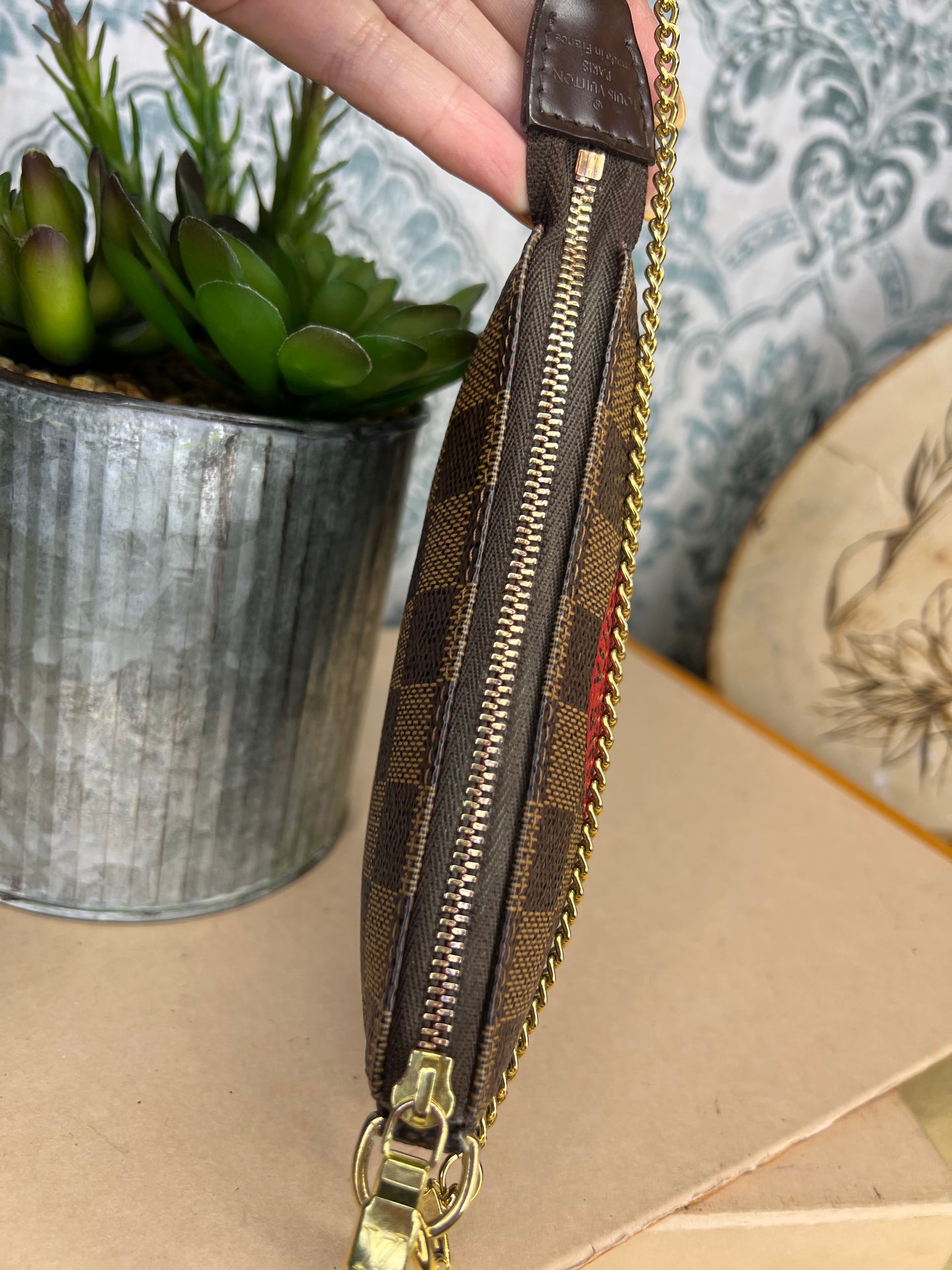 Louis Vuitton Damier Ebene Trunks & Bags Mini Pochette