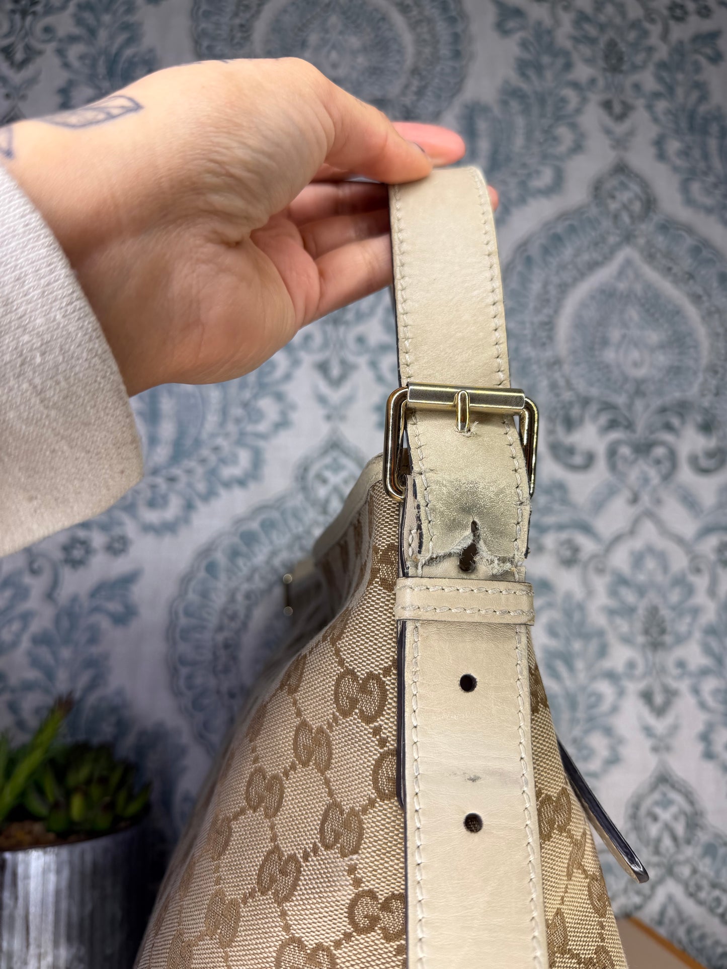 Gucci Canvas GG Beige Crossbody