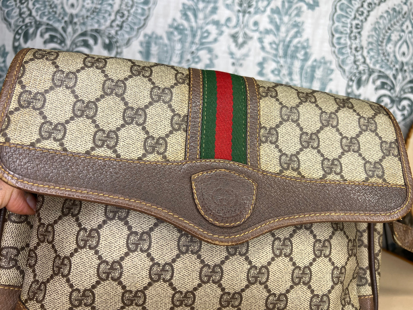 Gucci Supreme Sherry Line Vintage Purse