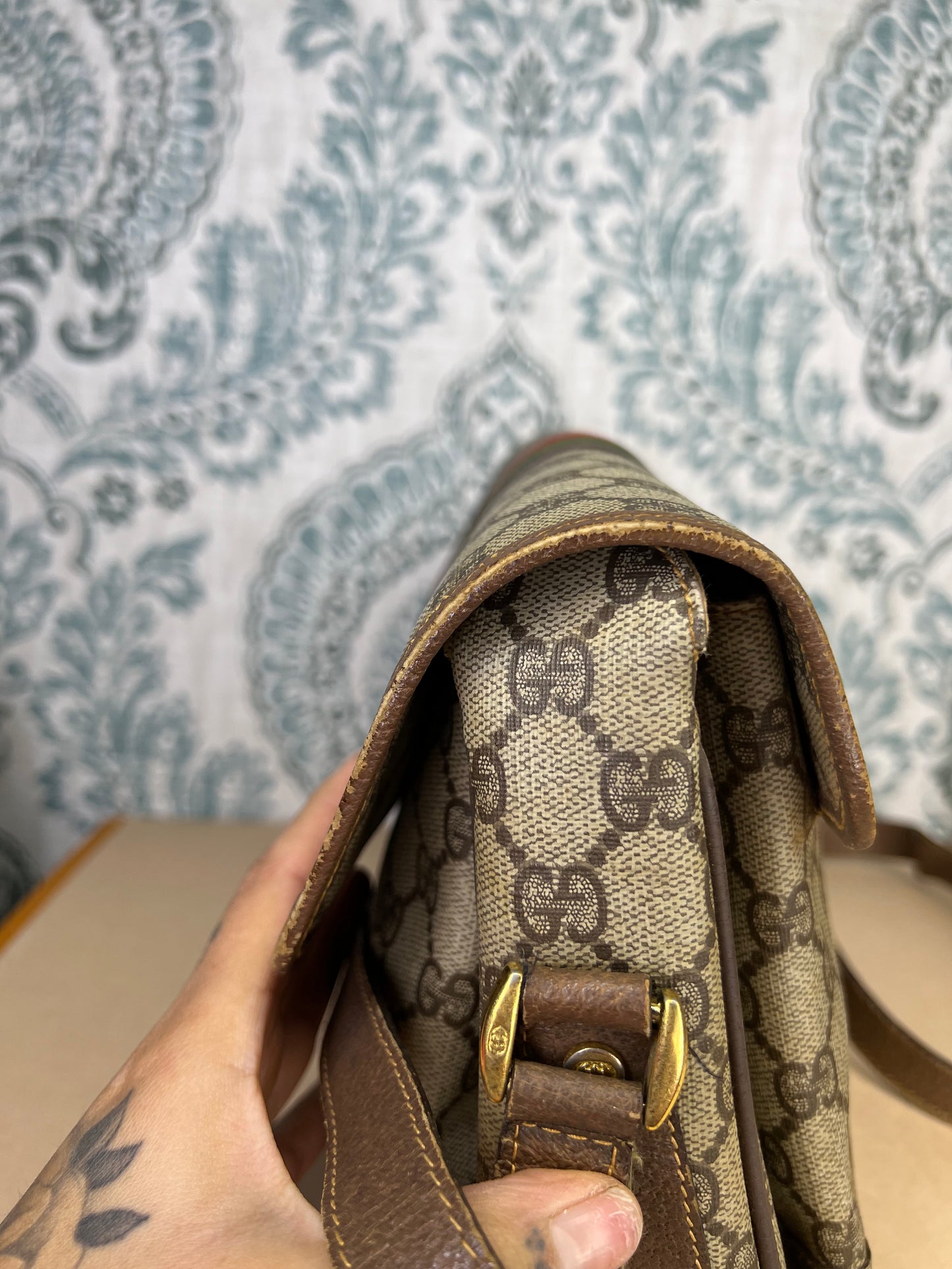 Gucci Supreme Sherry Line Vintage Purse