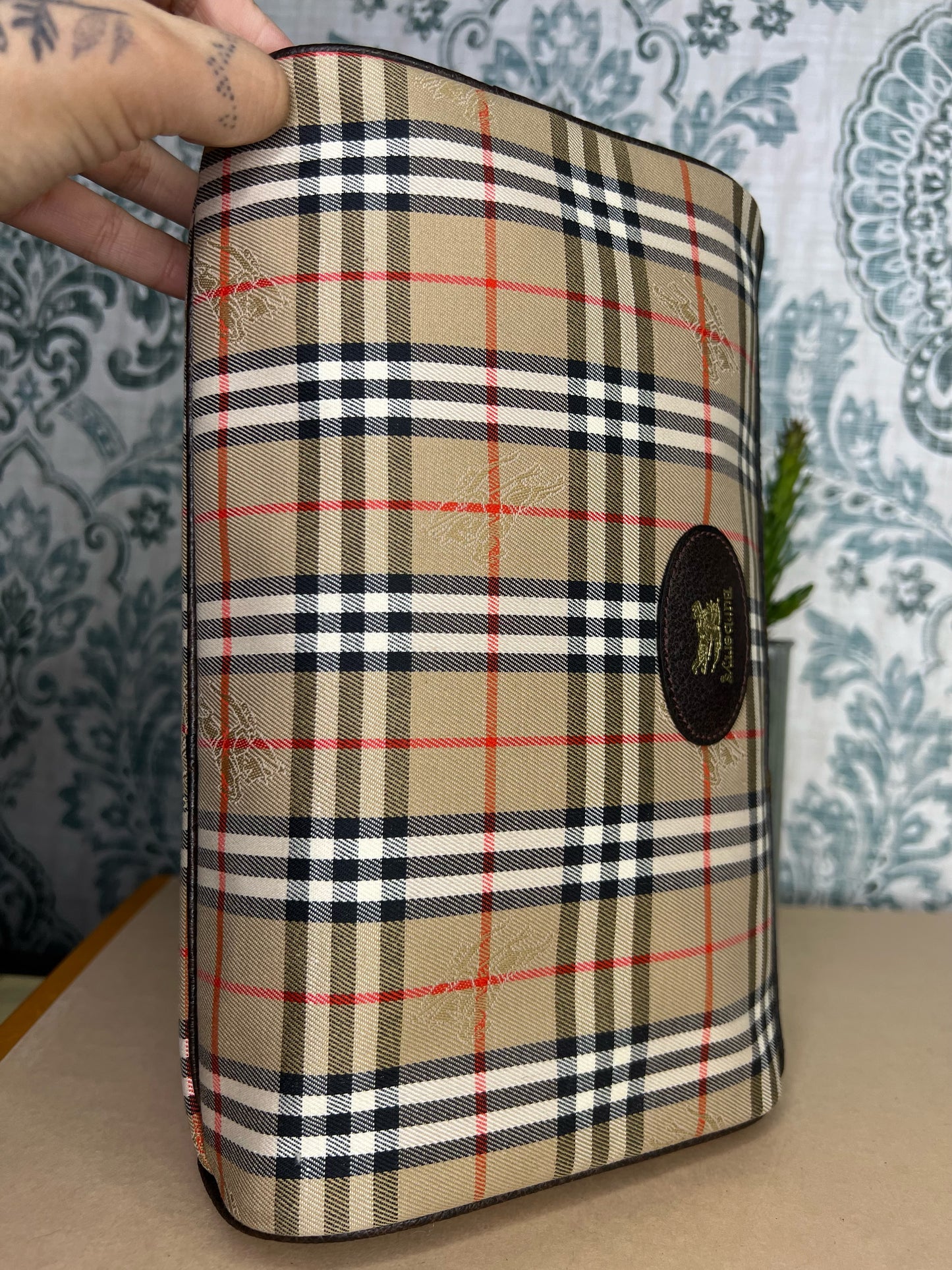 Burberry Nova Check Clutch