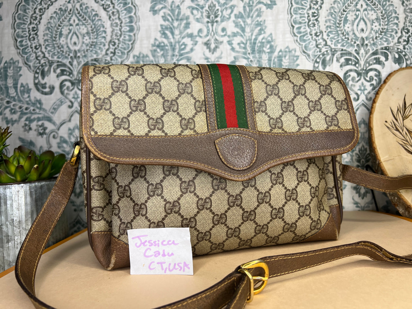 Gucci Supreme Sherry Line Vintage Purse