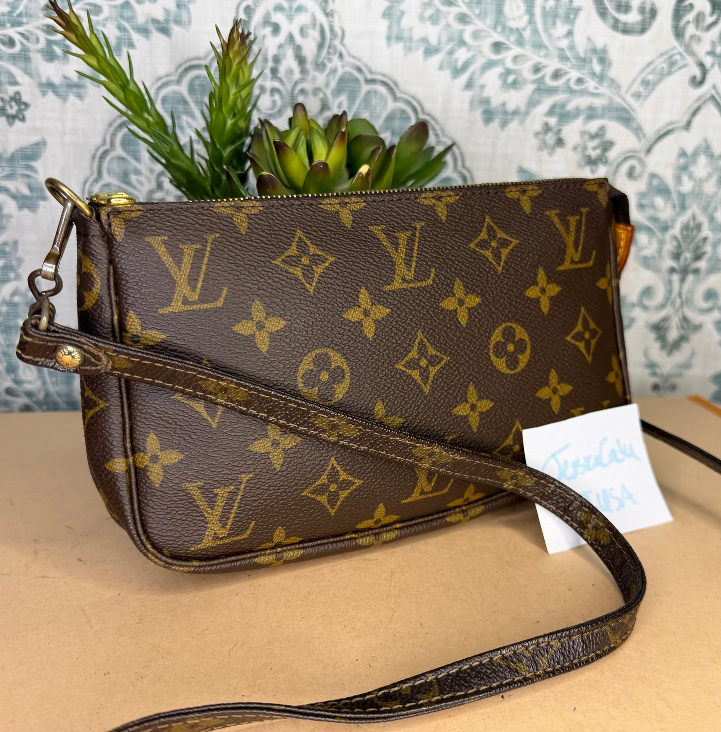 Louis Vuitton Pochette Accessories with Monogram Strap #2