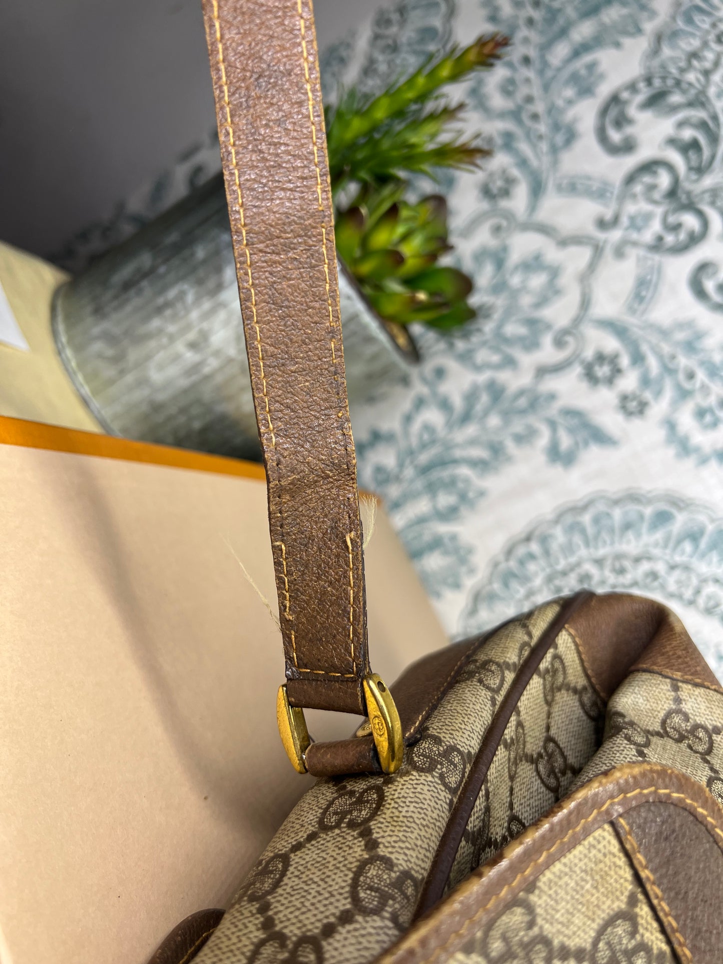 Gucci Supreme Sherry Line Vintage Purse