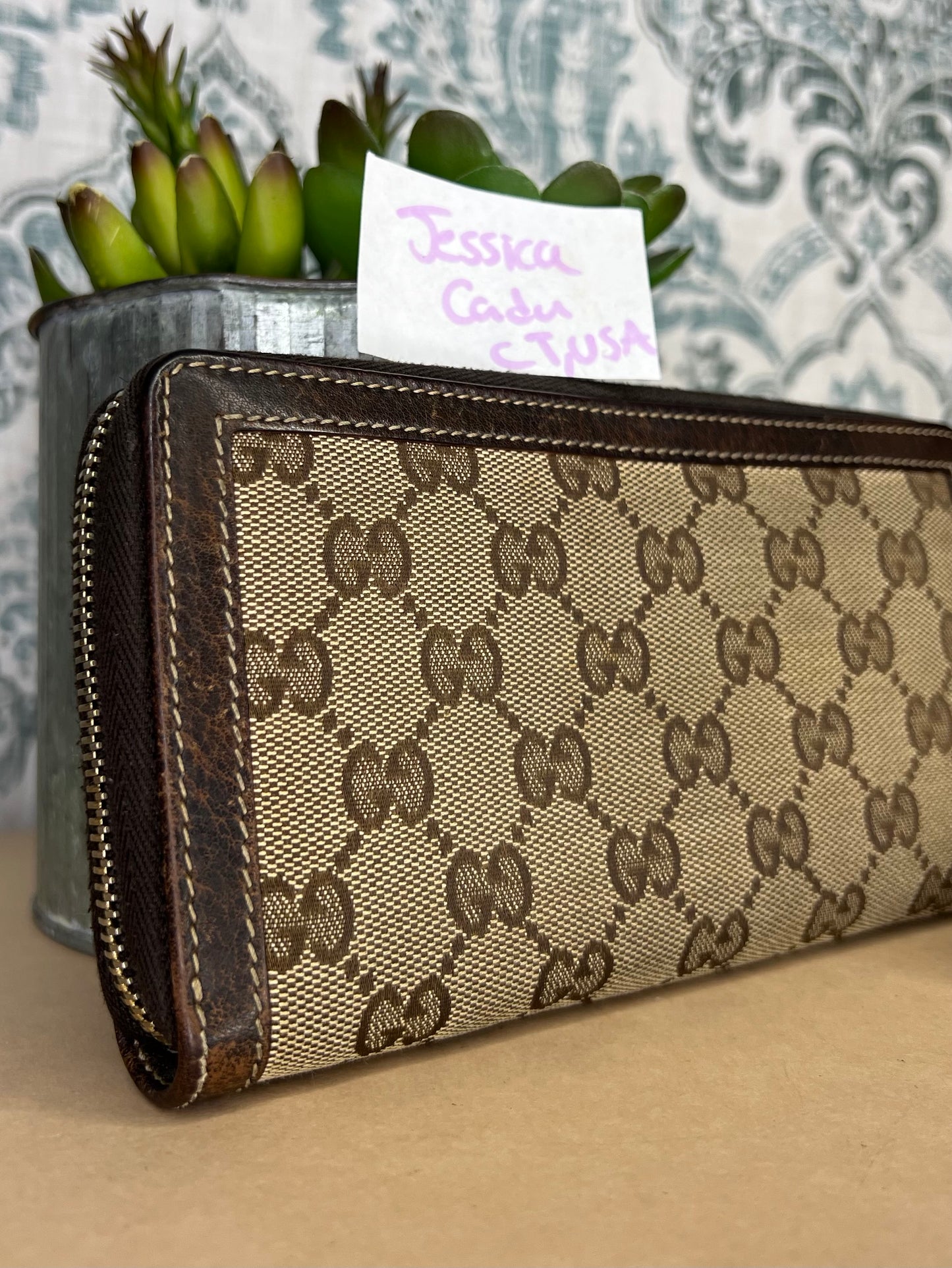 Gucci Bamboo Canvas Wallet