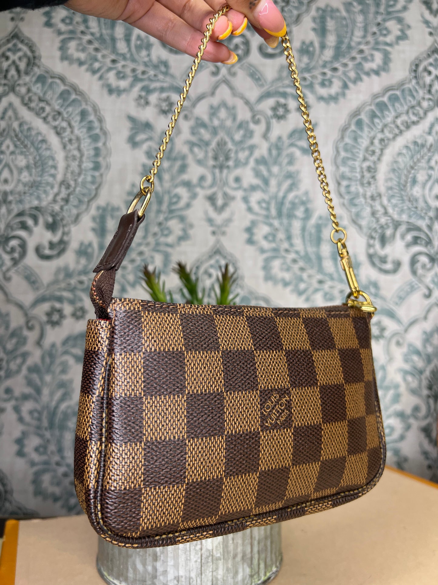 Louis Vuitton Damier Ebene Trunks & Bags Mini Pochette