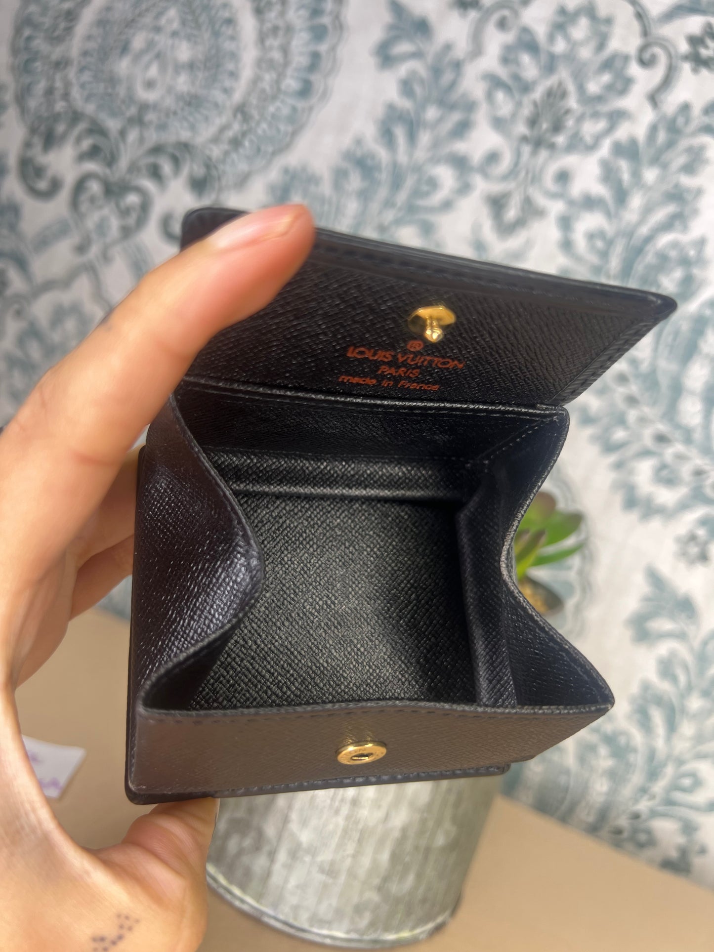 Louis Vuitton Black Epi Porte Monnaie Boite Jewelry/Coin Pouch