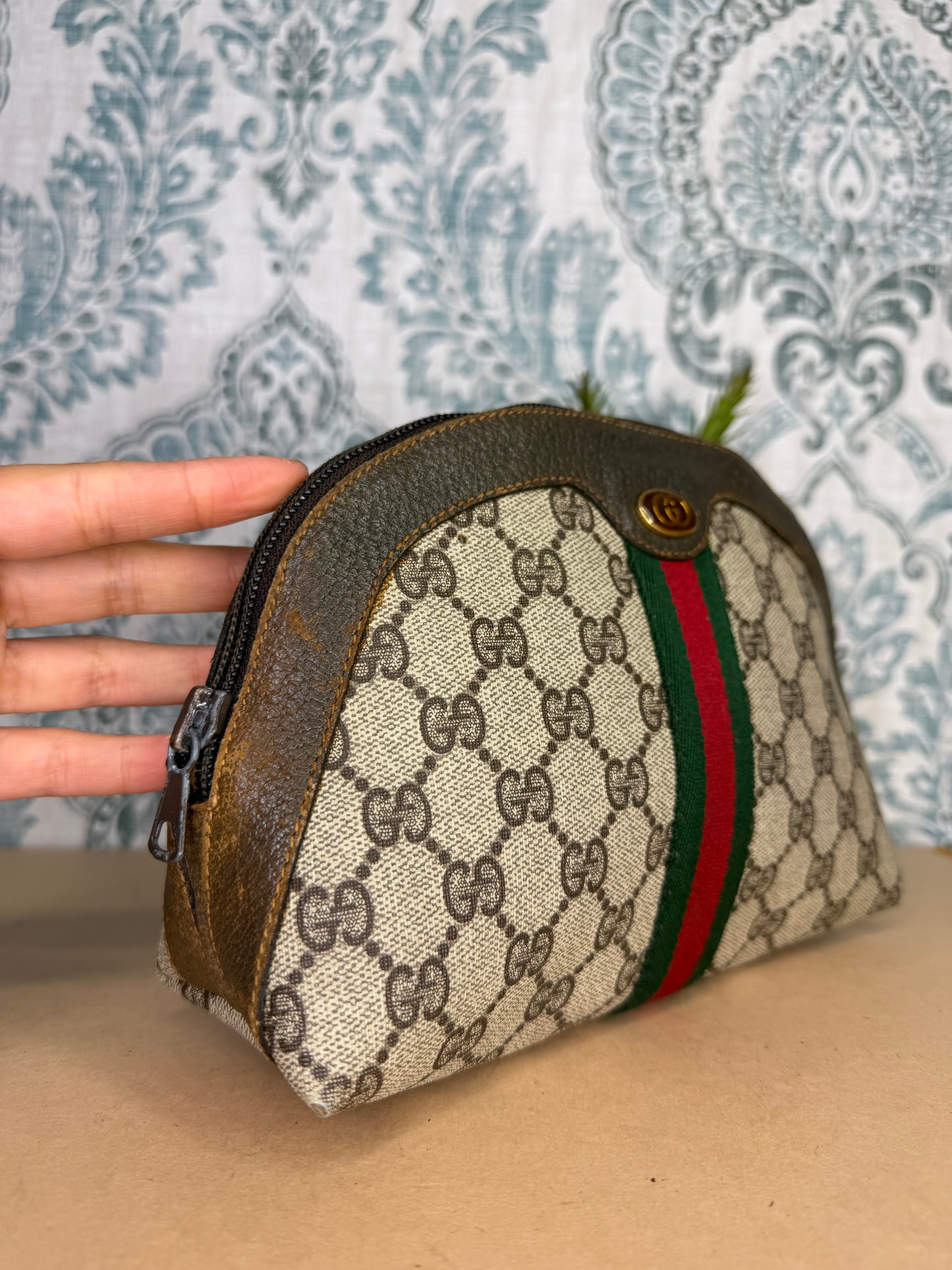 Gucci Supreme Sherry Line Cosmetic Pouch