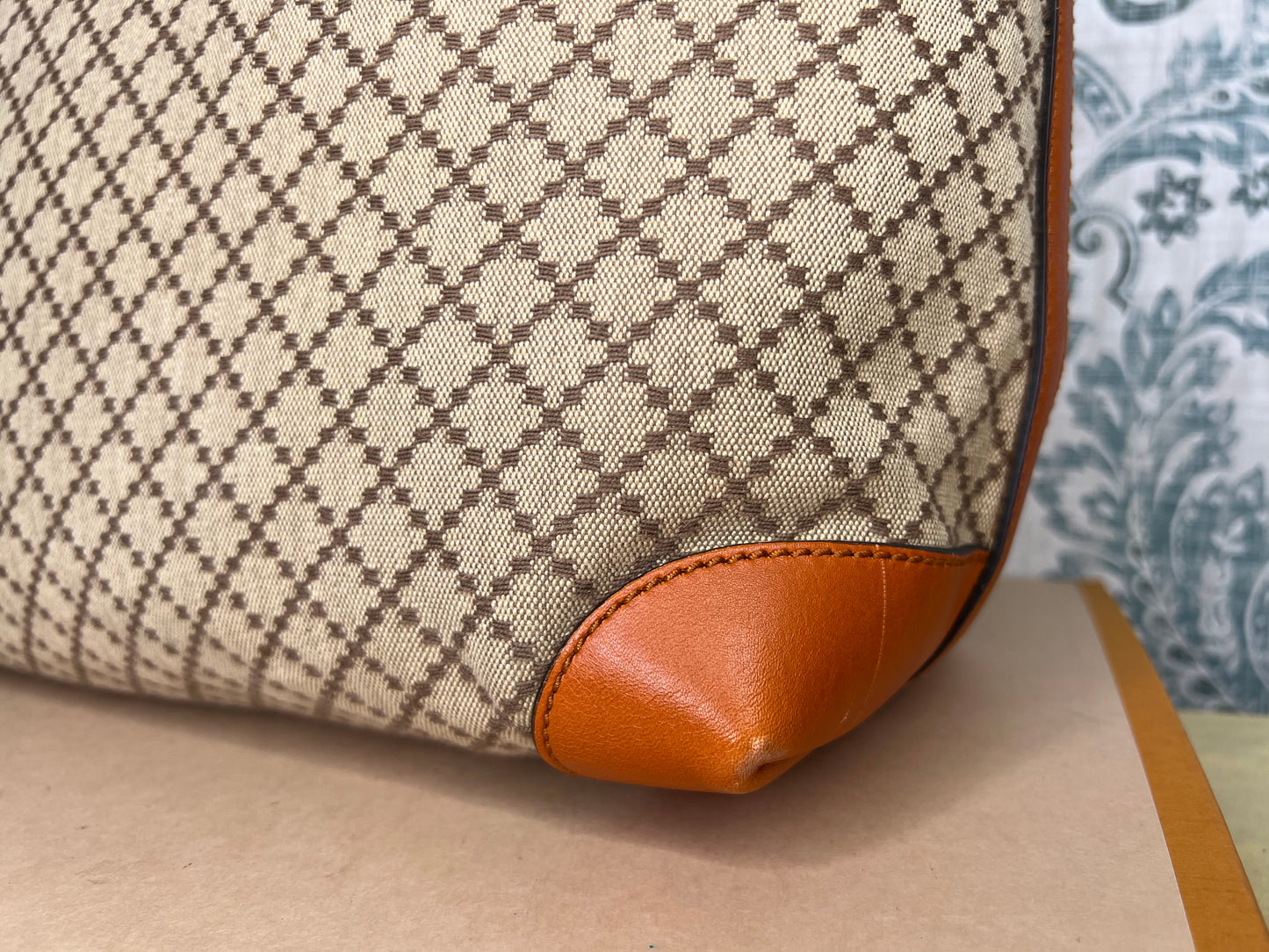Gucci Diamante Orange Medium Tote with Pouch