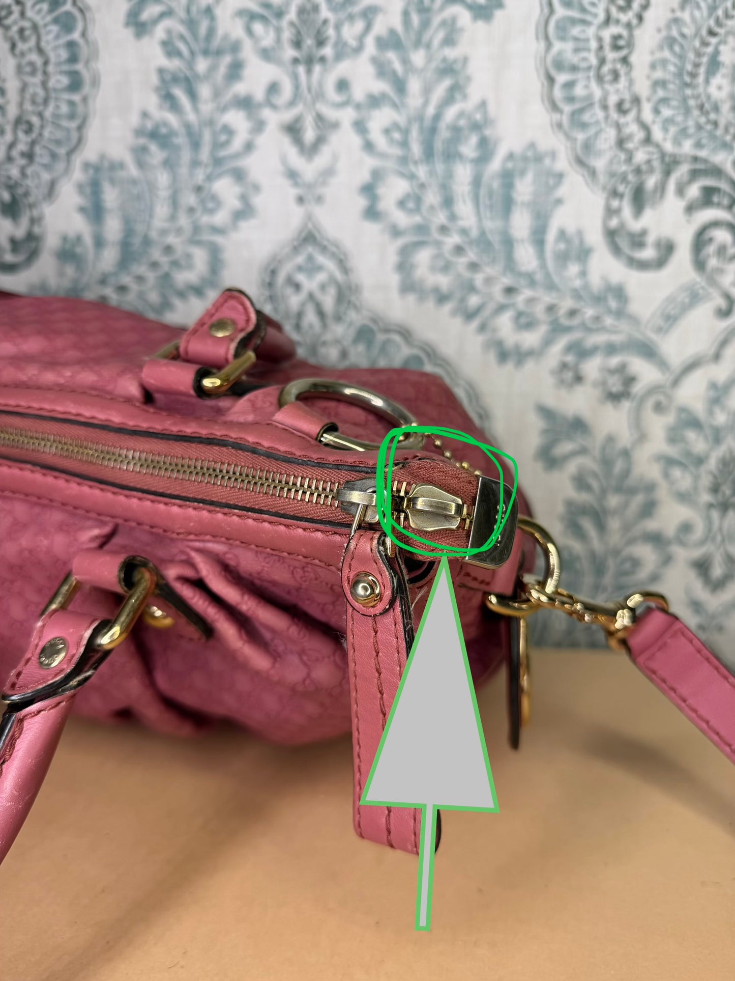 Gucci Pink Micro Guccissima Medium Sukey