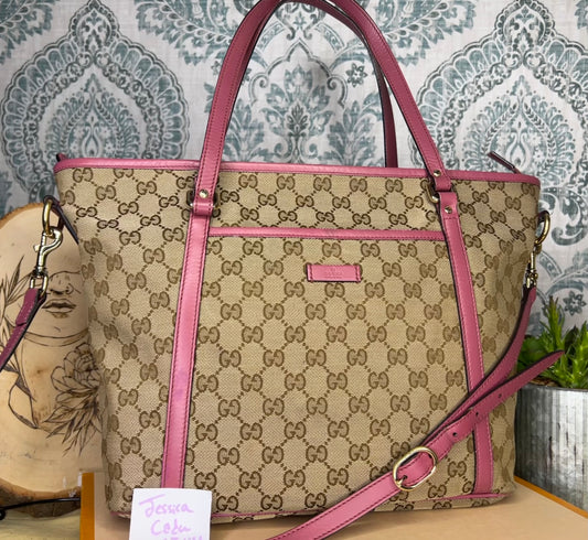 Gucci Joy Peonia Tote Crossbody